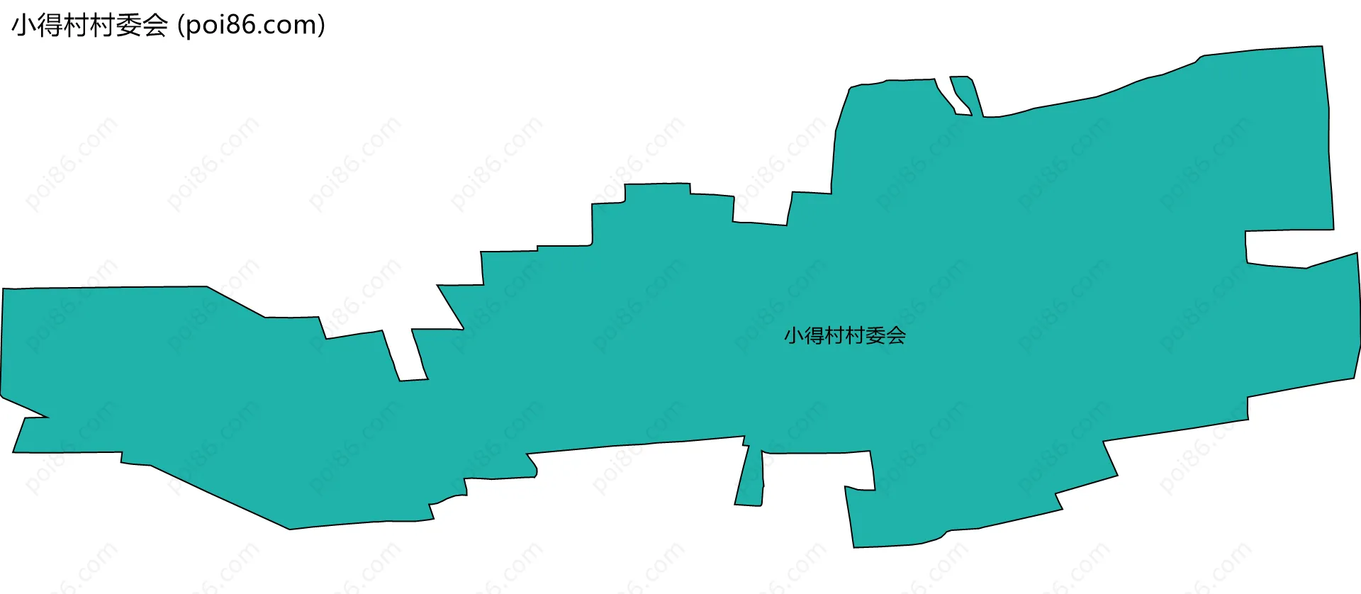 小得村村委会边界地图