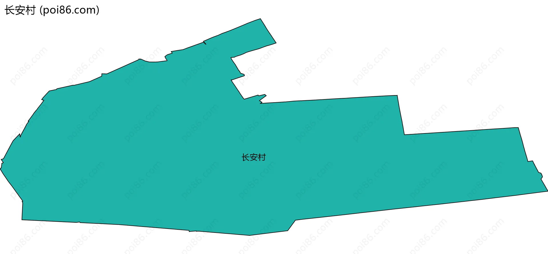 长安村边界地图