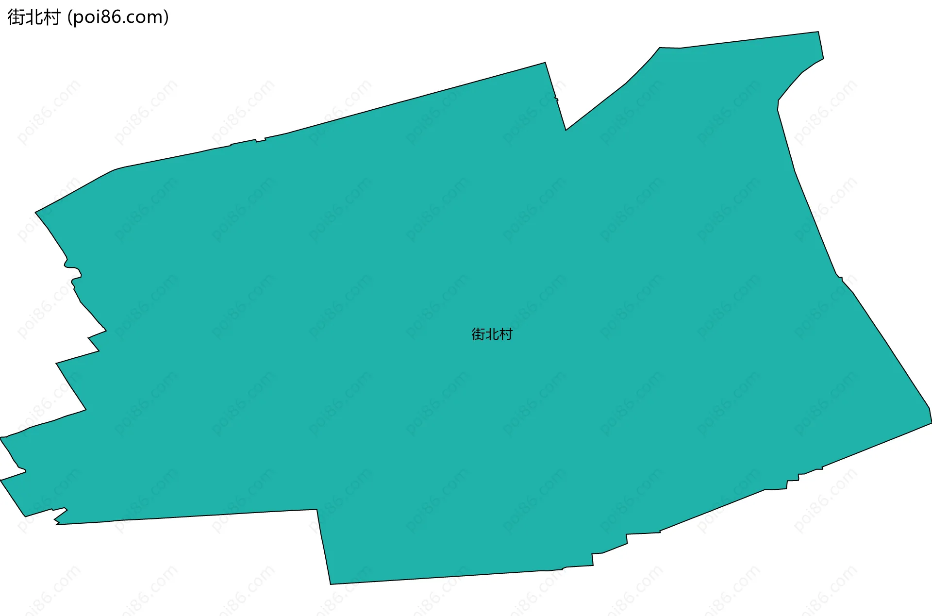 街北村边界地图