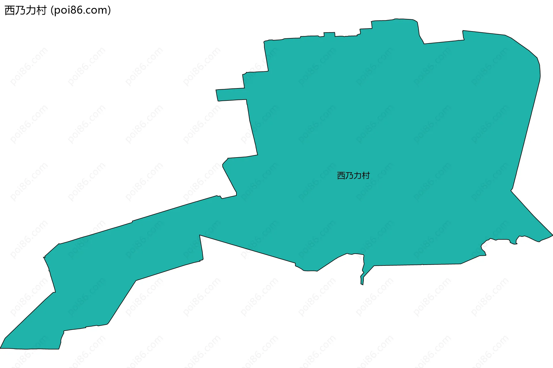 西乃力村边界地图