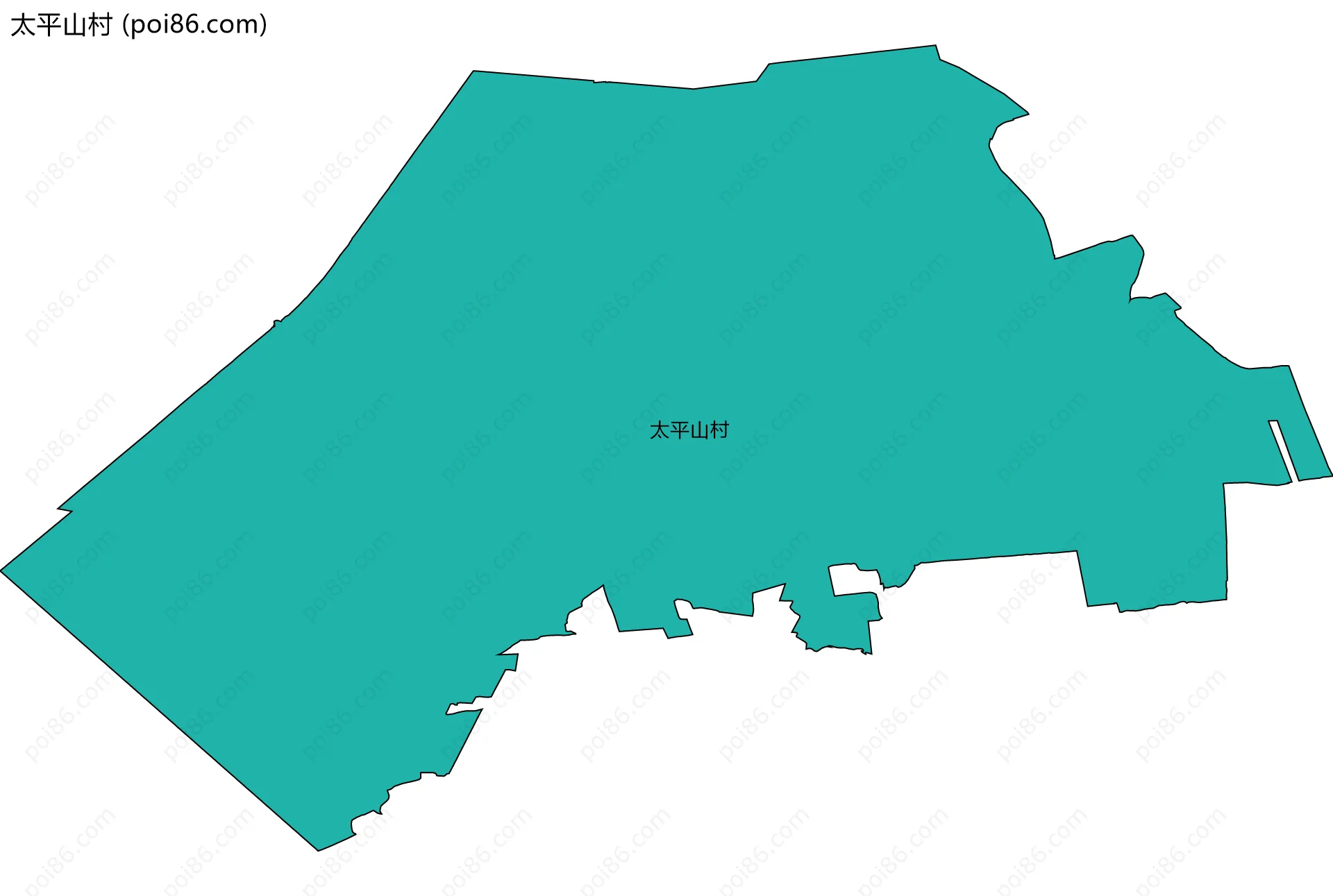 太平山村边界地图