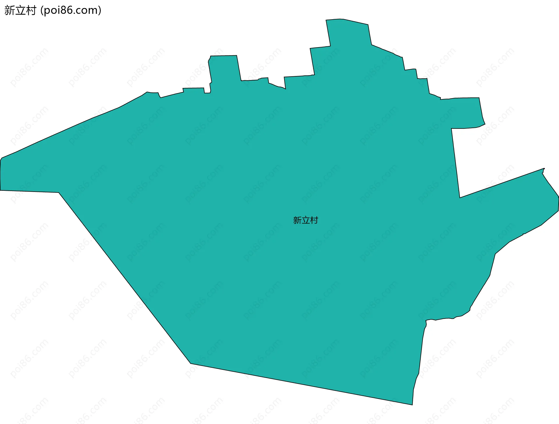 新立村边界地图