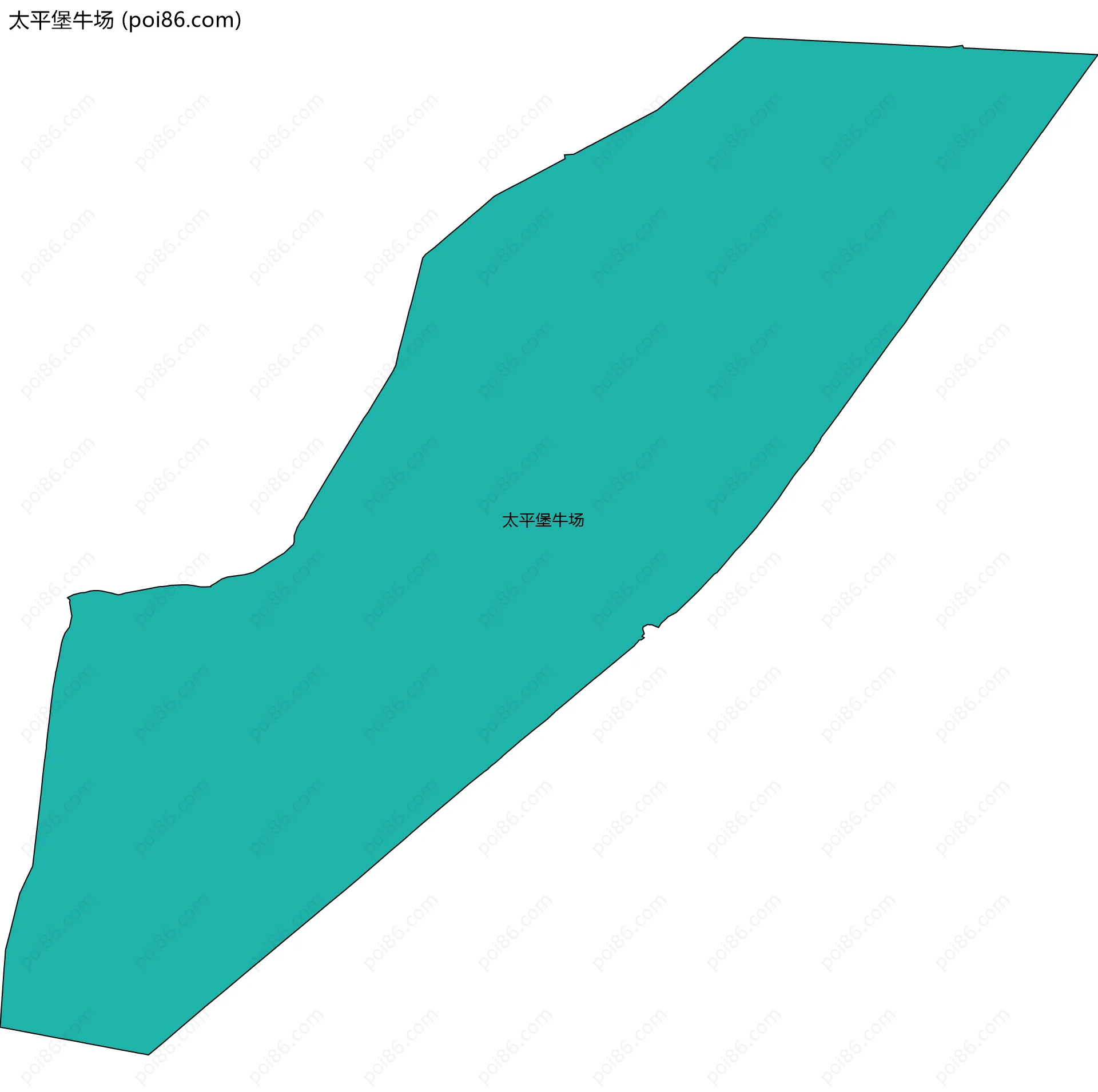 太平堡牛场边界地图