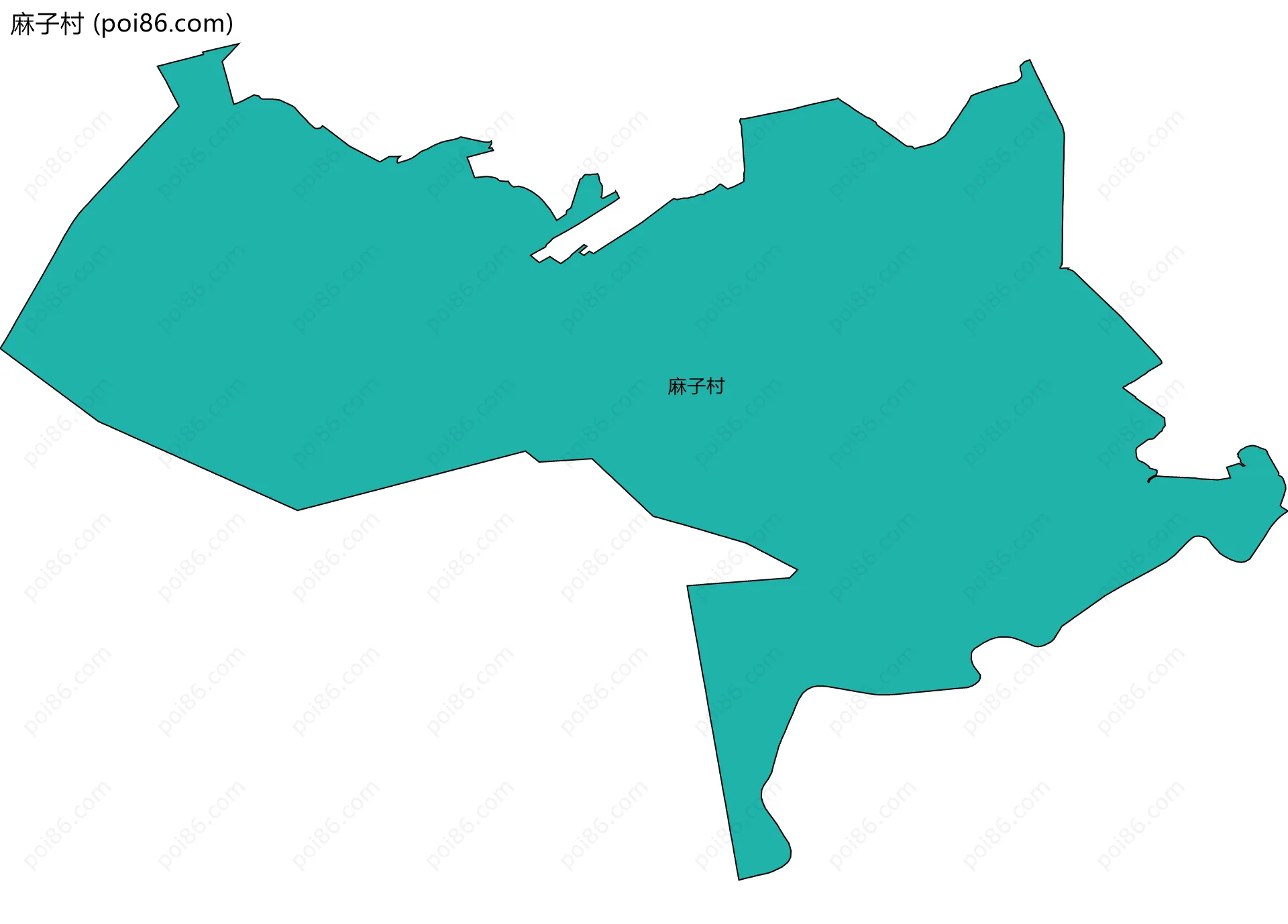 麻子村边界地图