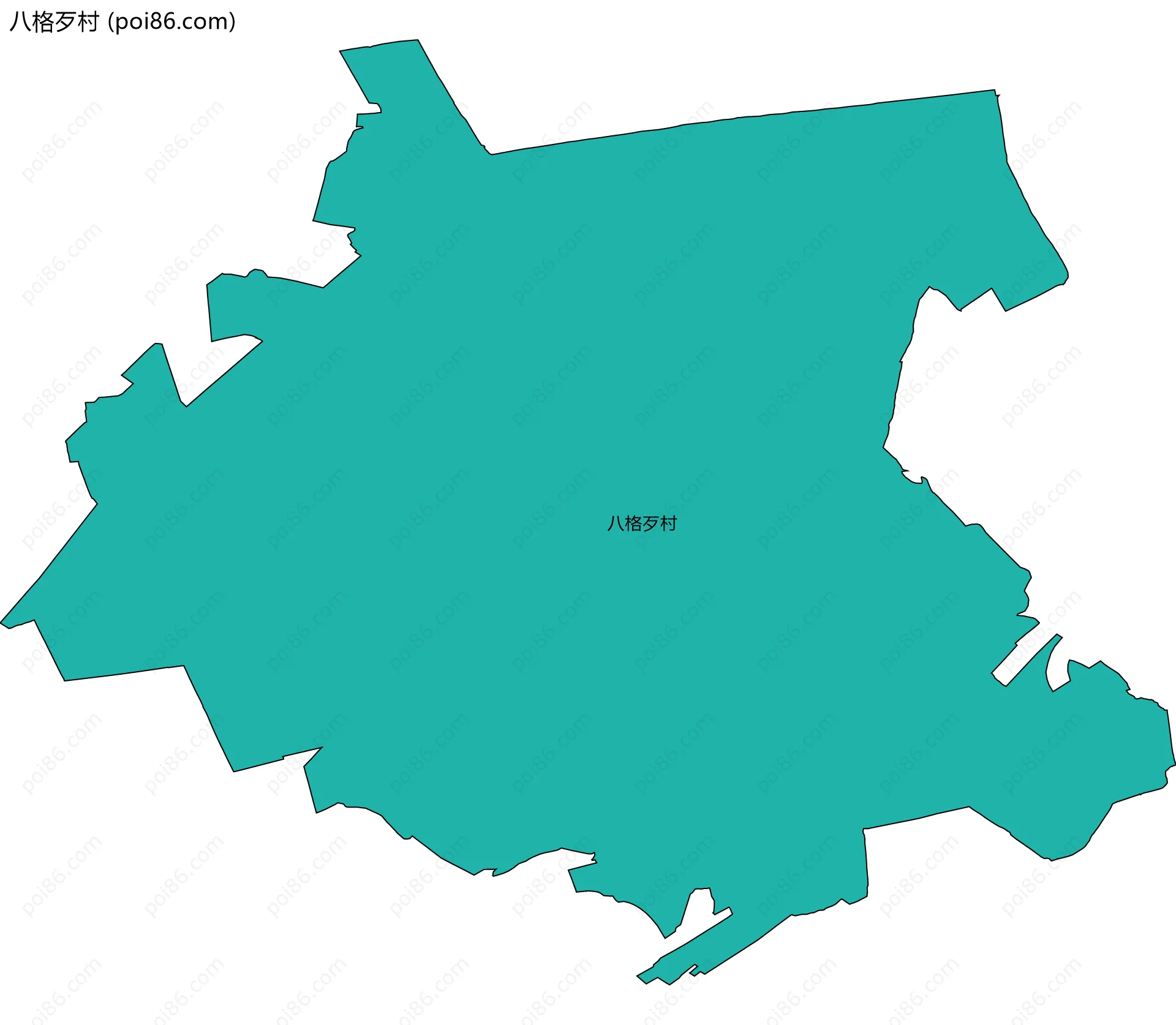 八格歹村边界地图