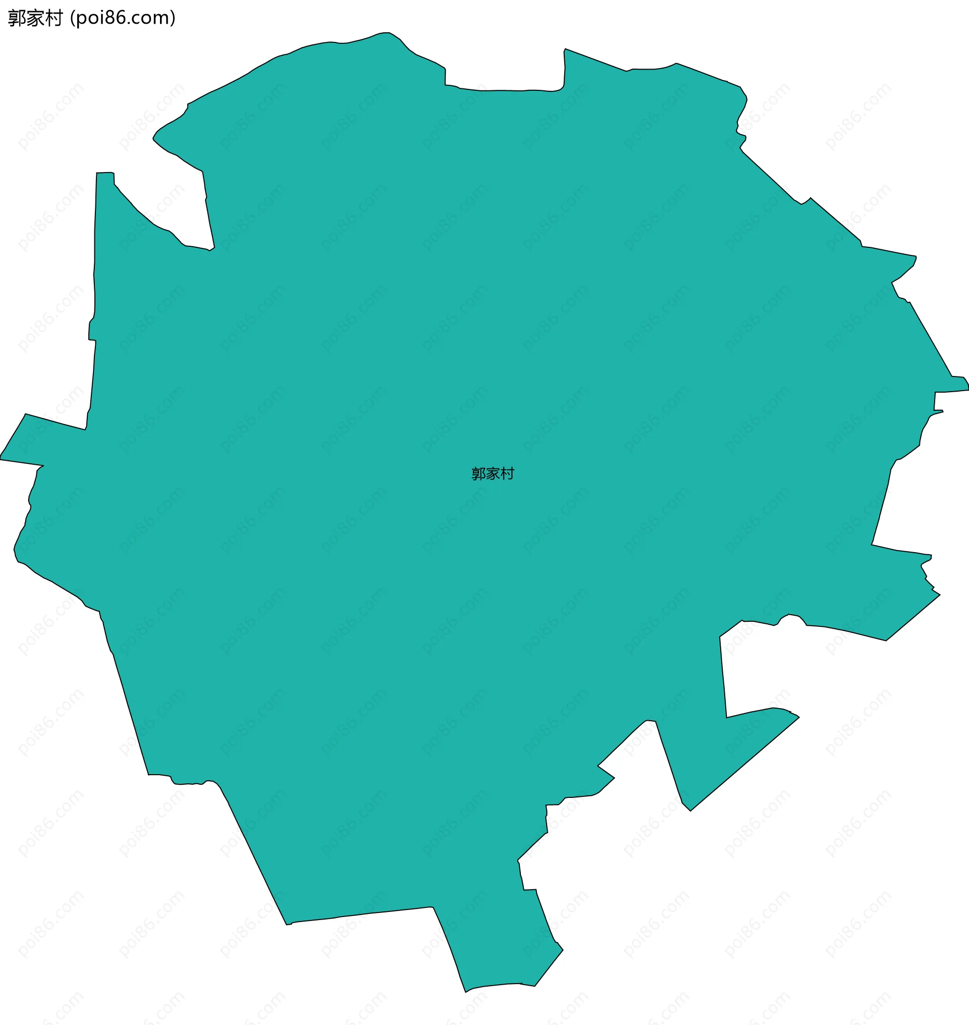 郭家村边界地图