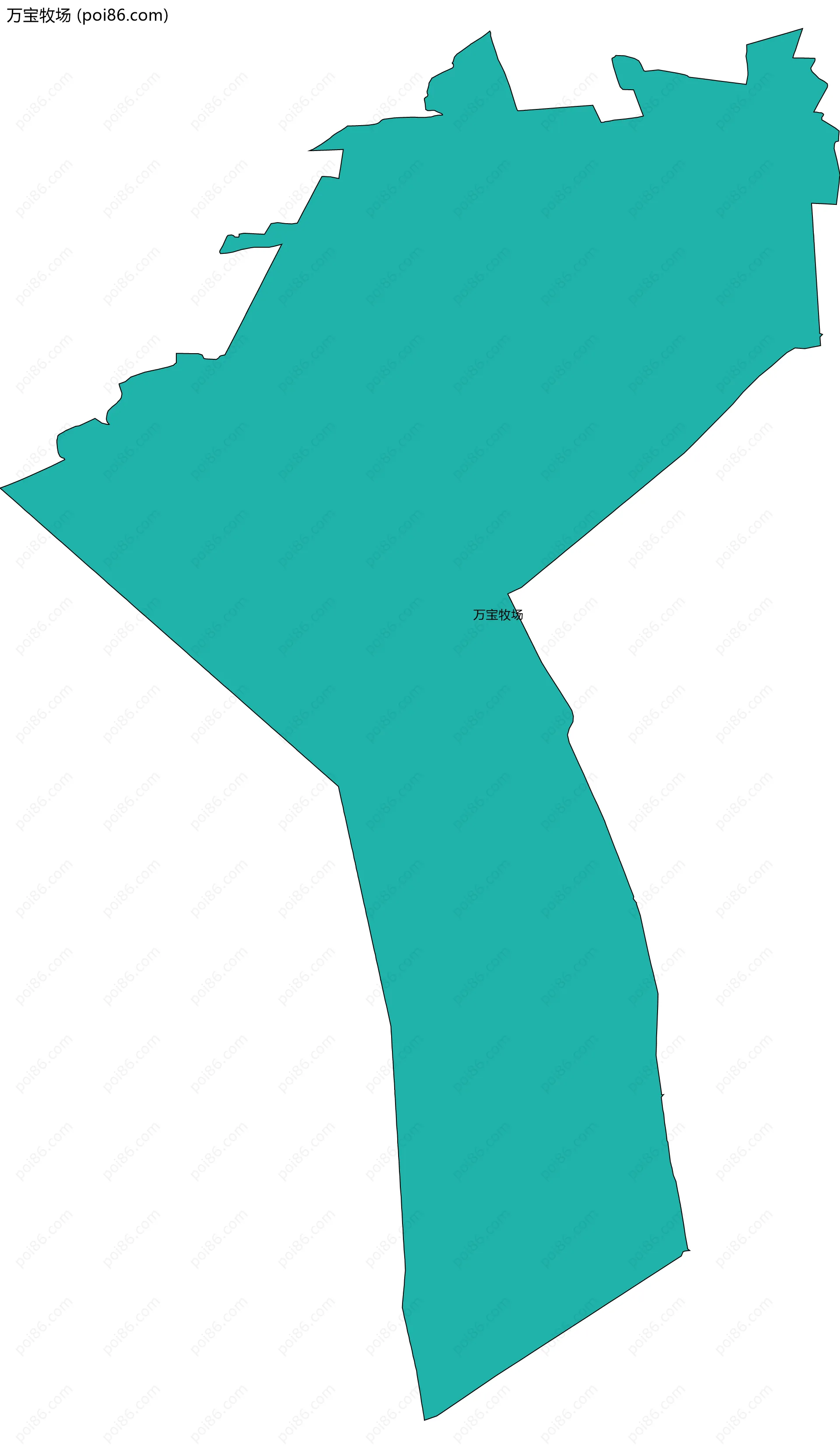 万宝牧场边界地图