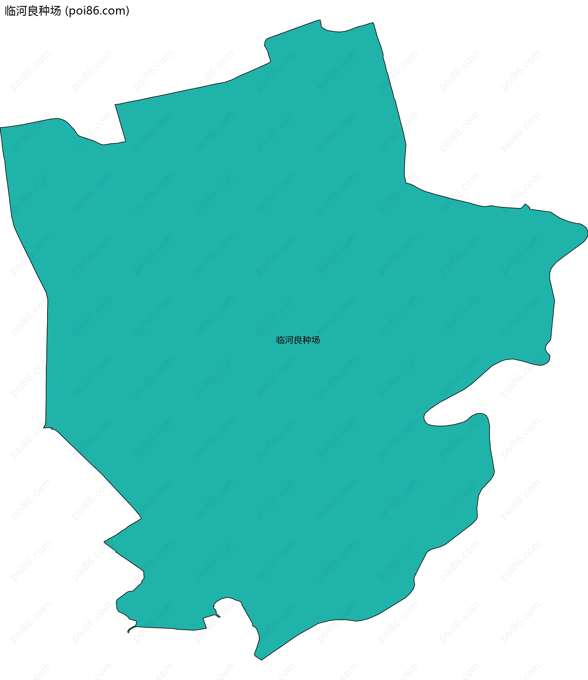 临河良种场边界地图