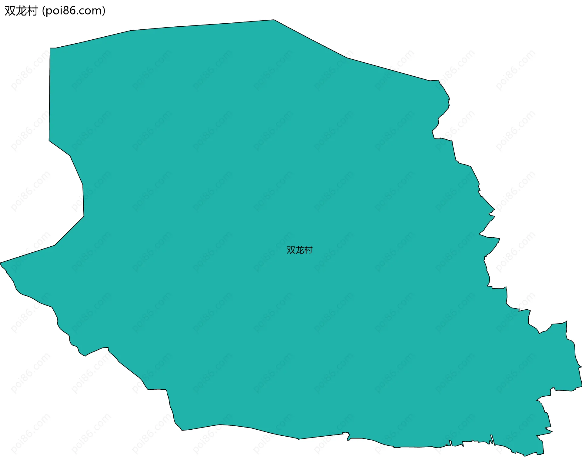 双龙村边界地图