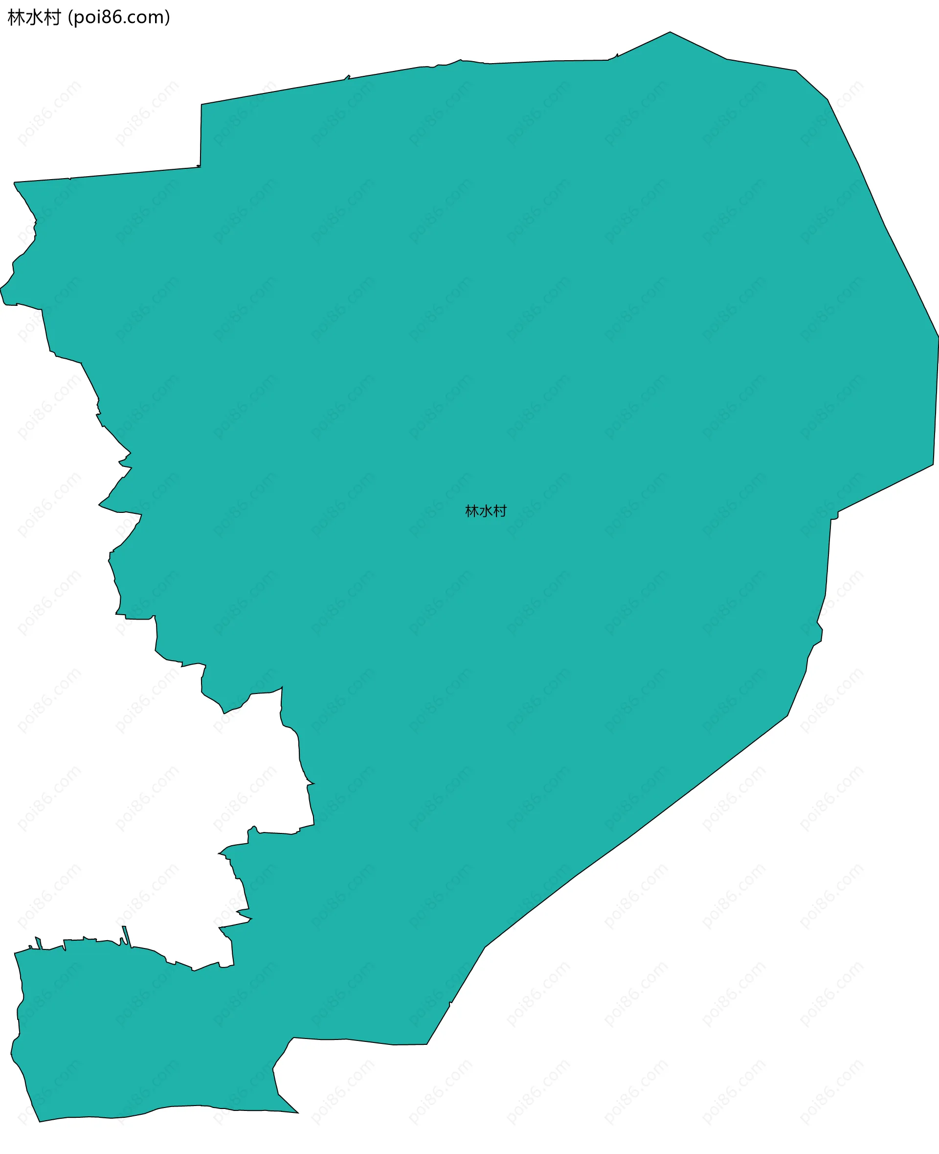 林水村边界地图