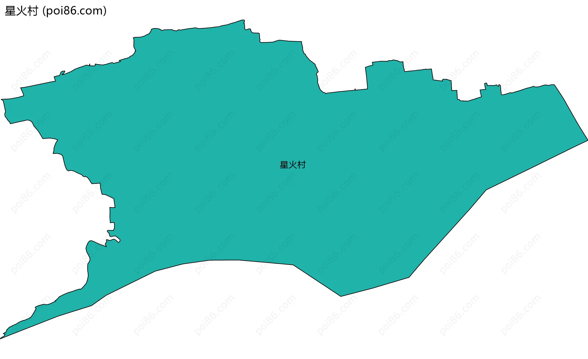 星火村边界地图
