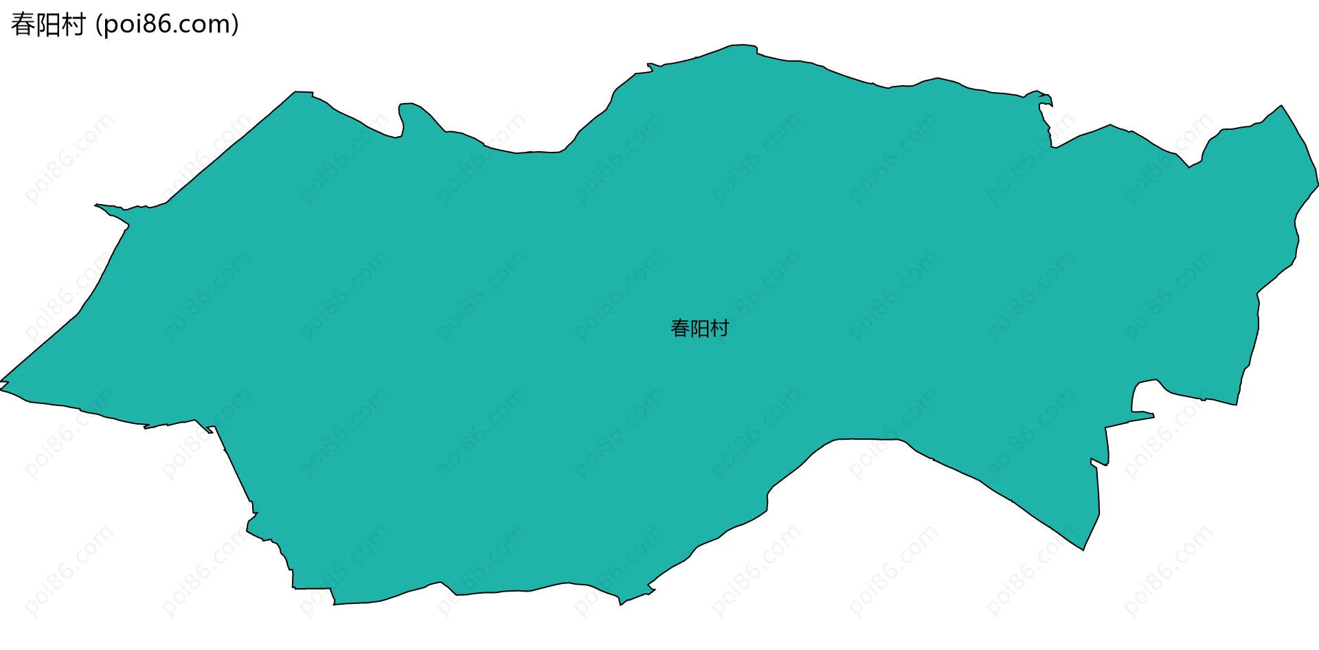 春阳村边界地图