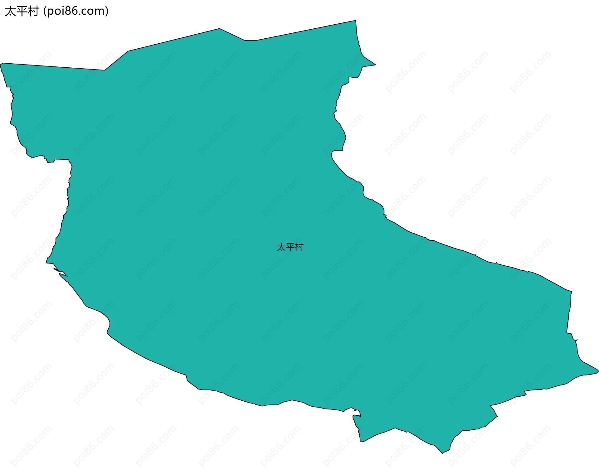 太平村边界地图
