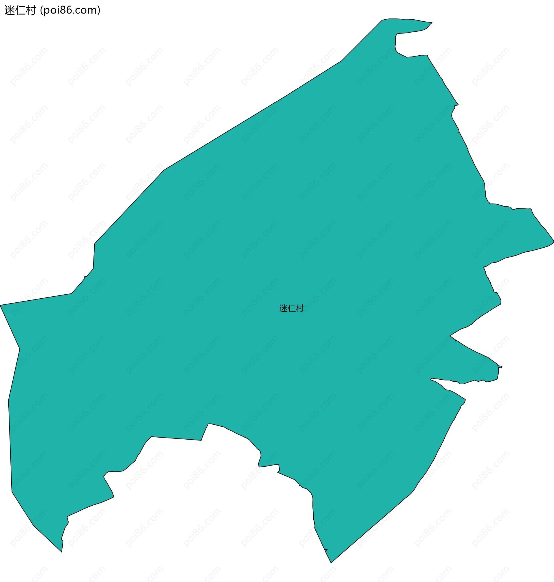 迷仁村边界地图