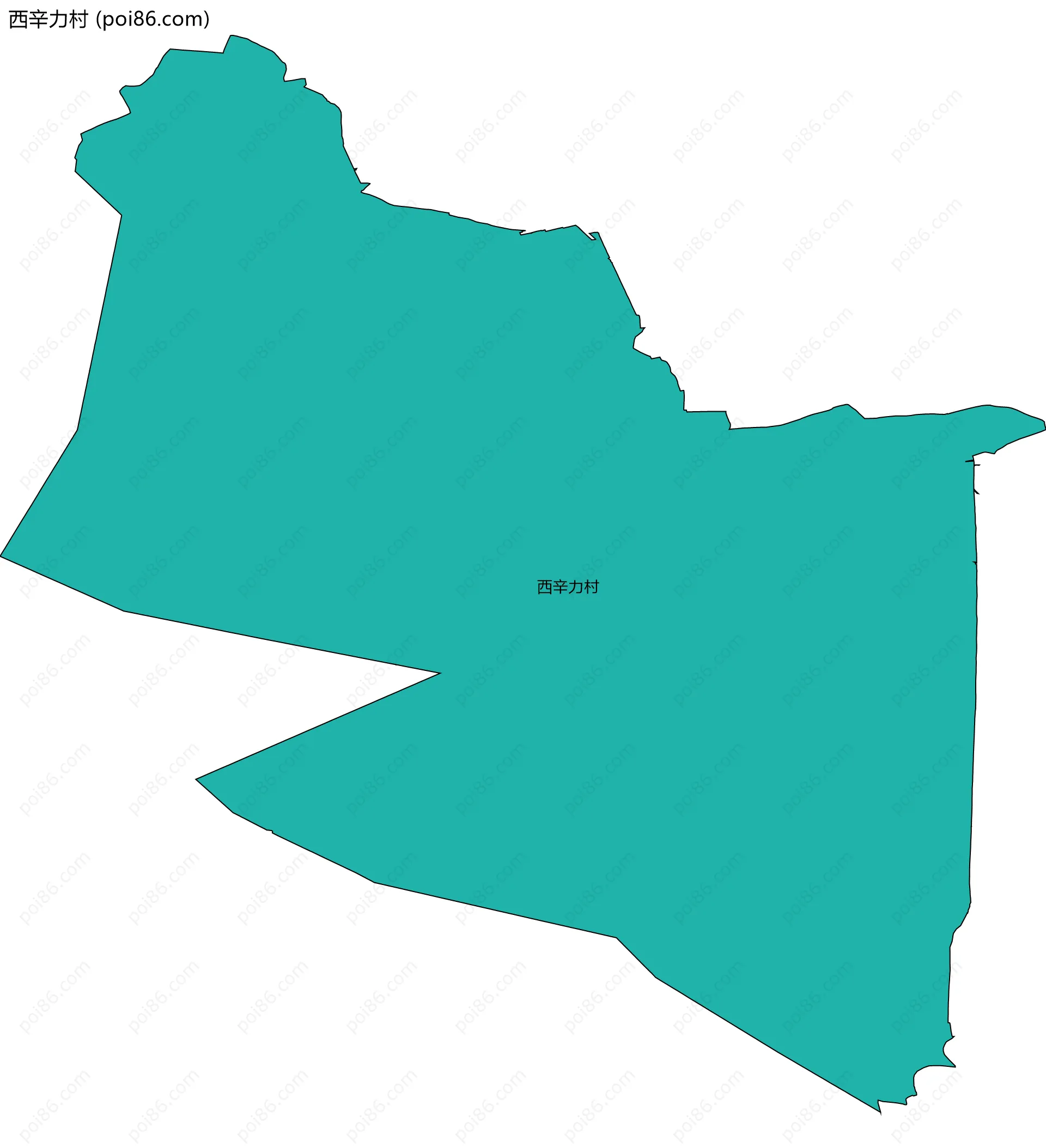 西辛力村边界地图