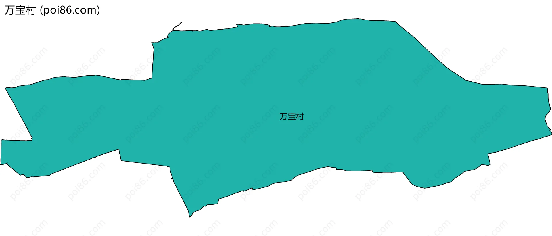 万宝村边界地图