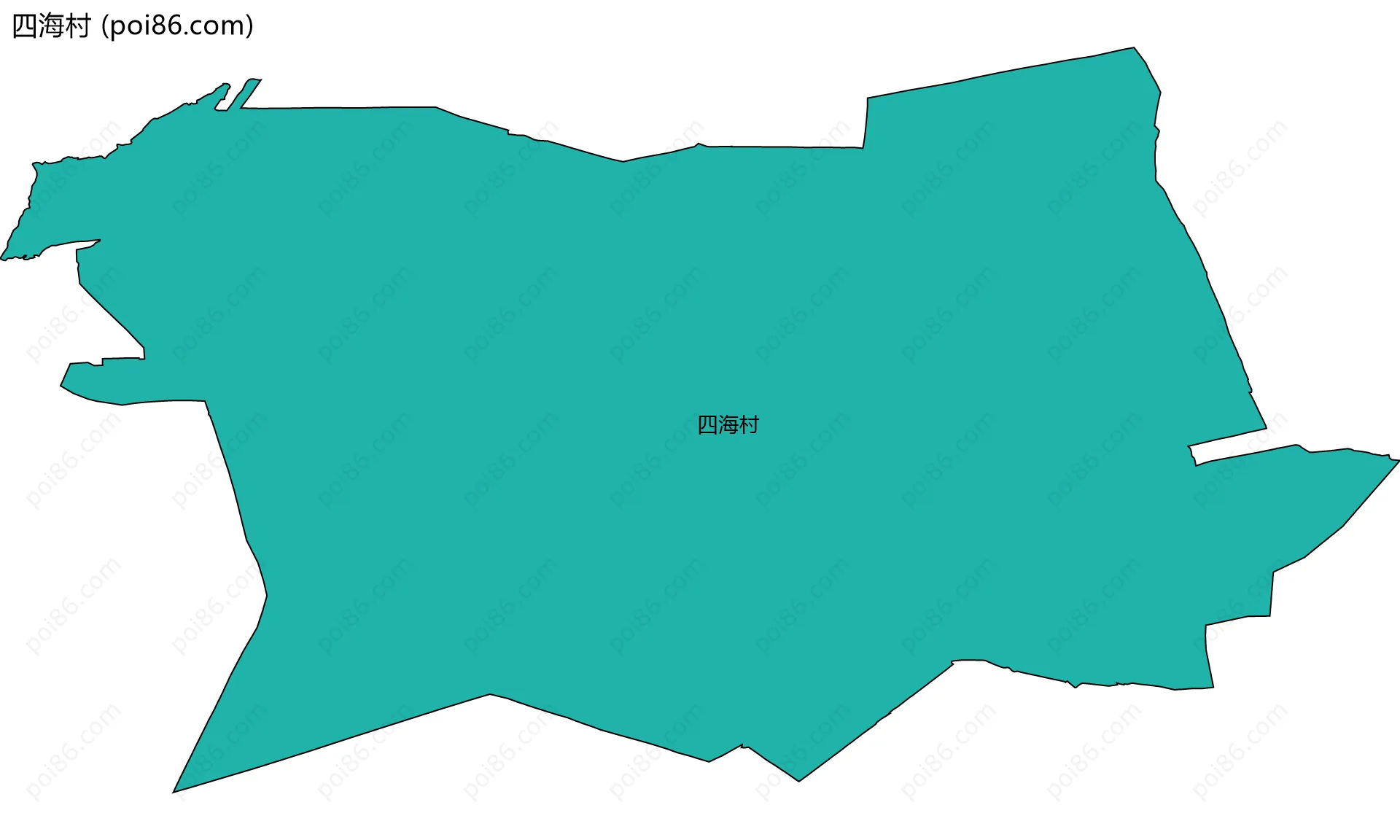 四海村边界地图