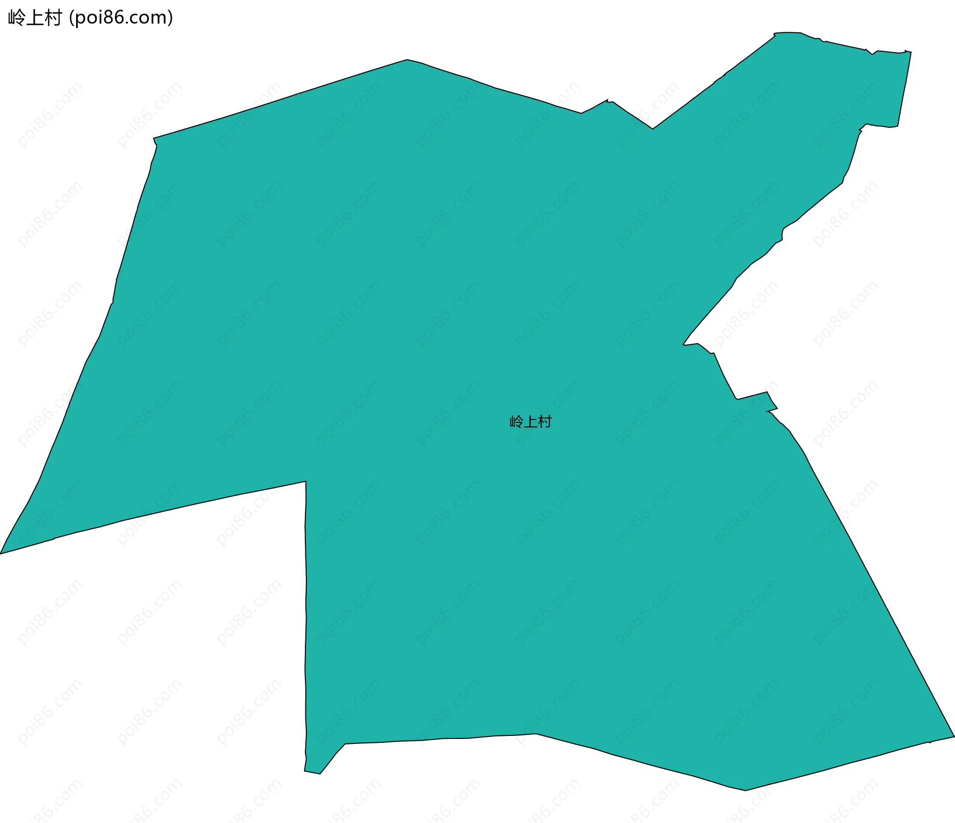 岭上村边界地图