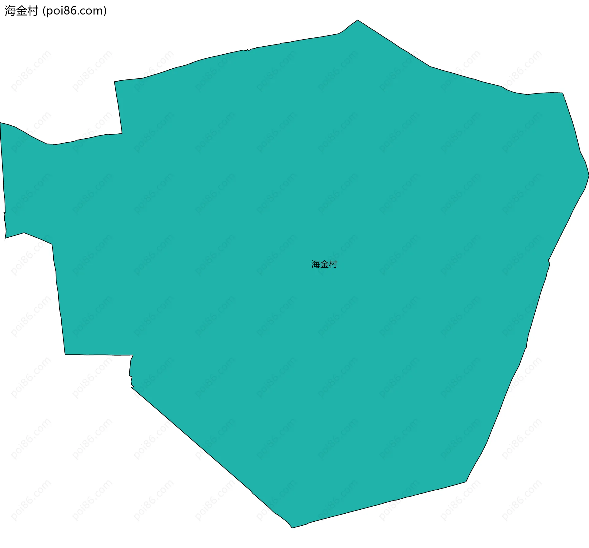 海金村边界地图