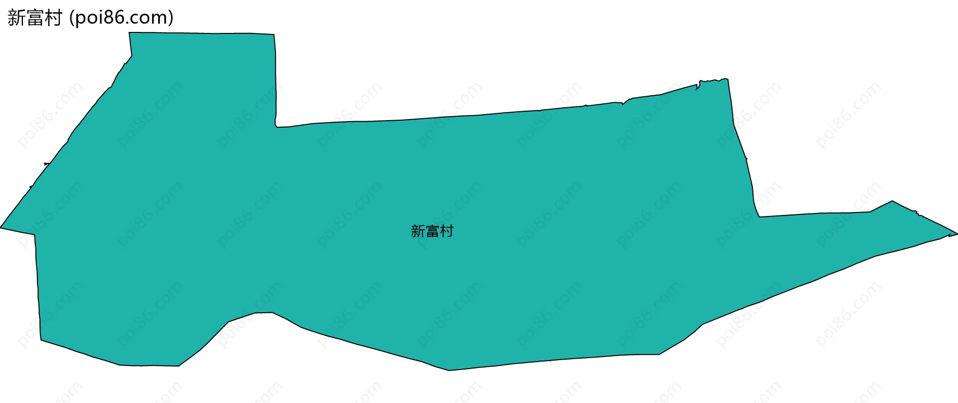 新富村边界地图