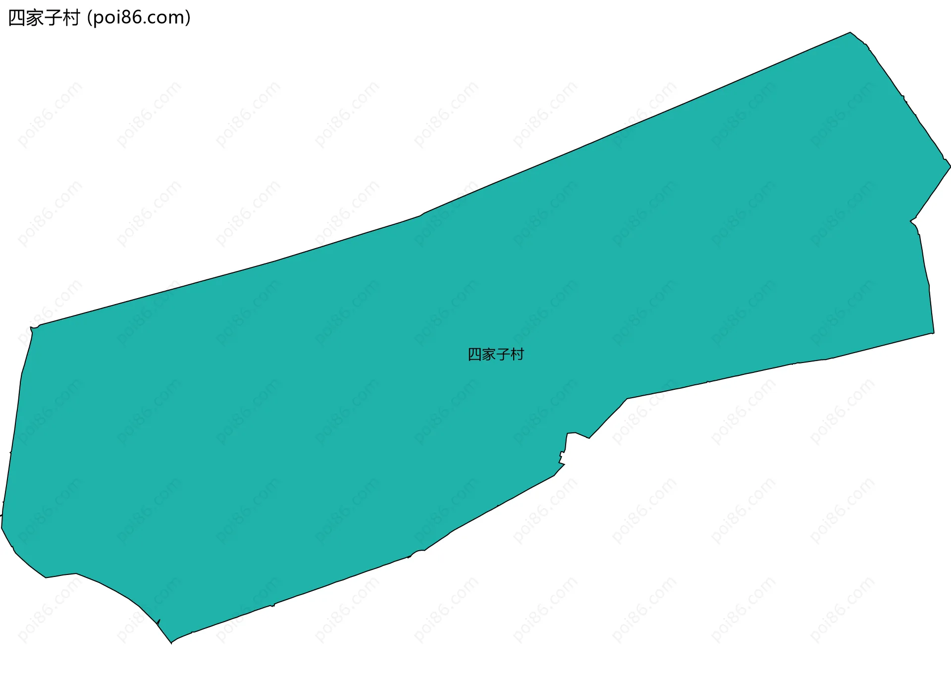 四家子村边界地图