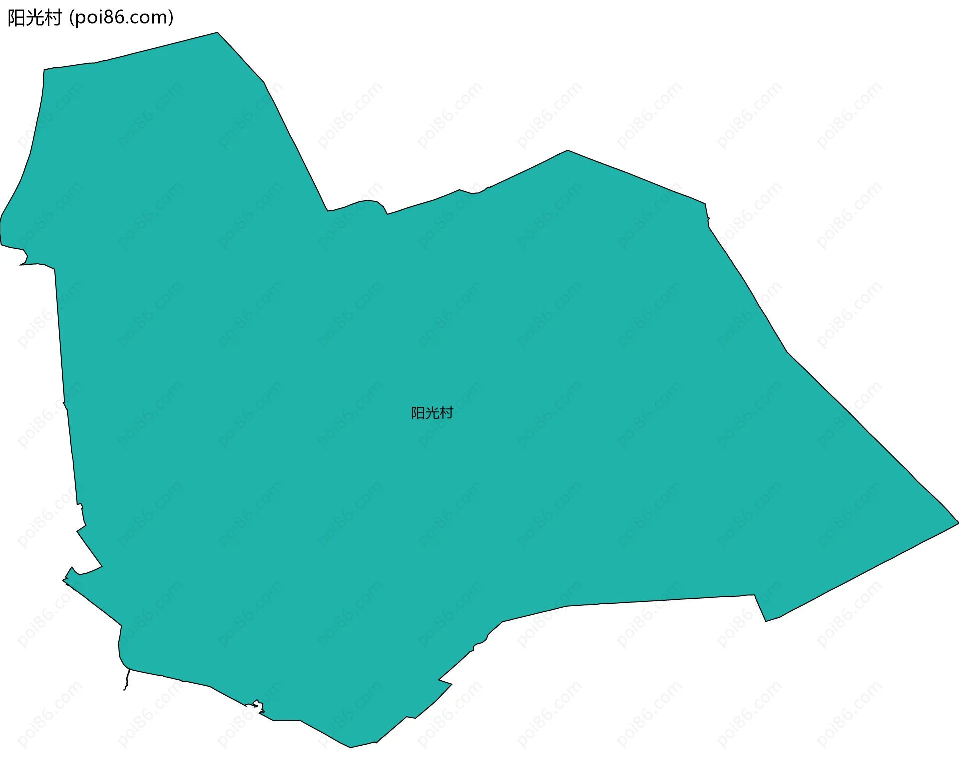 阳光村边界地图