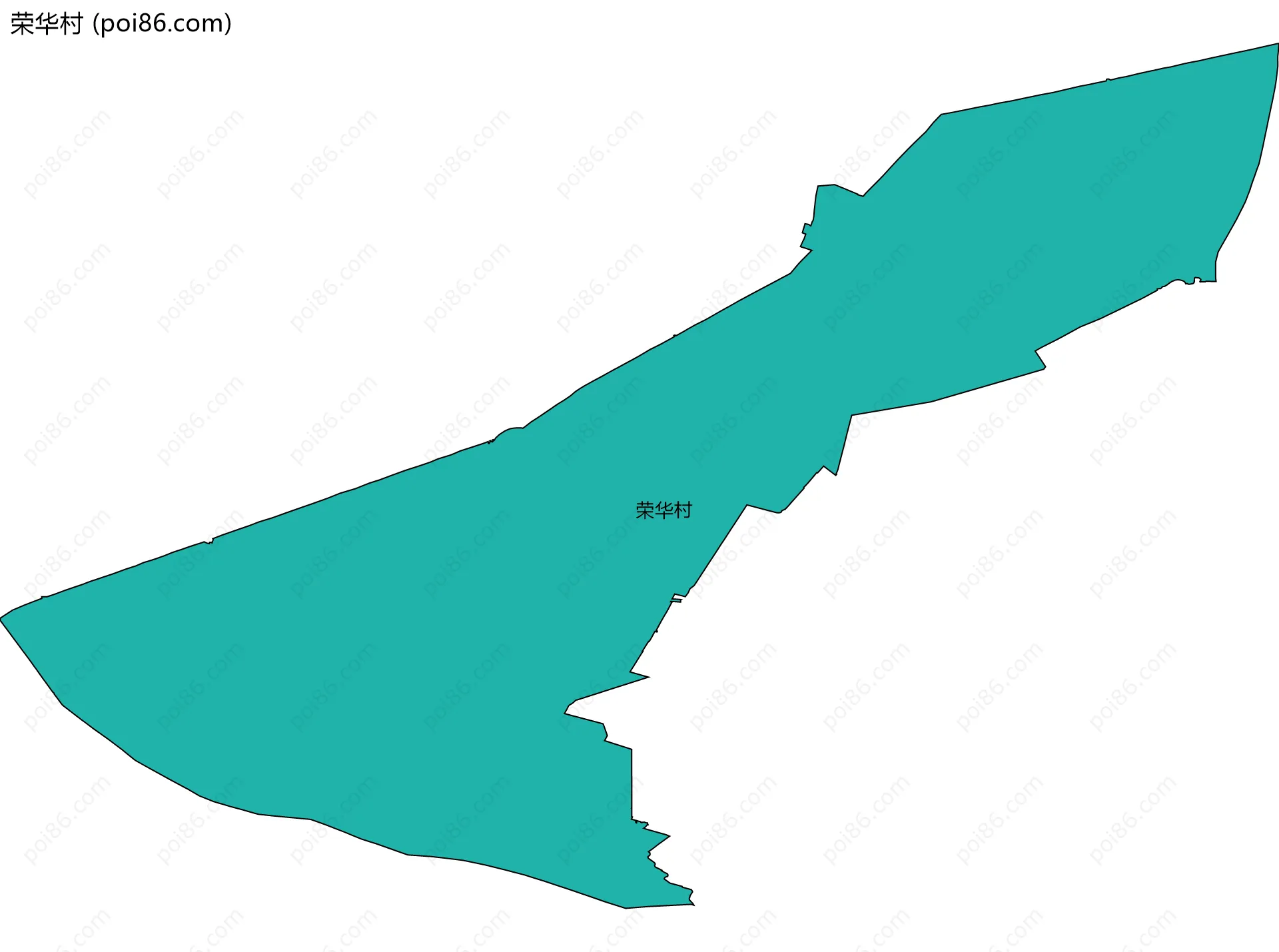 荣华村边界地图