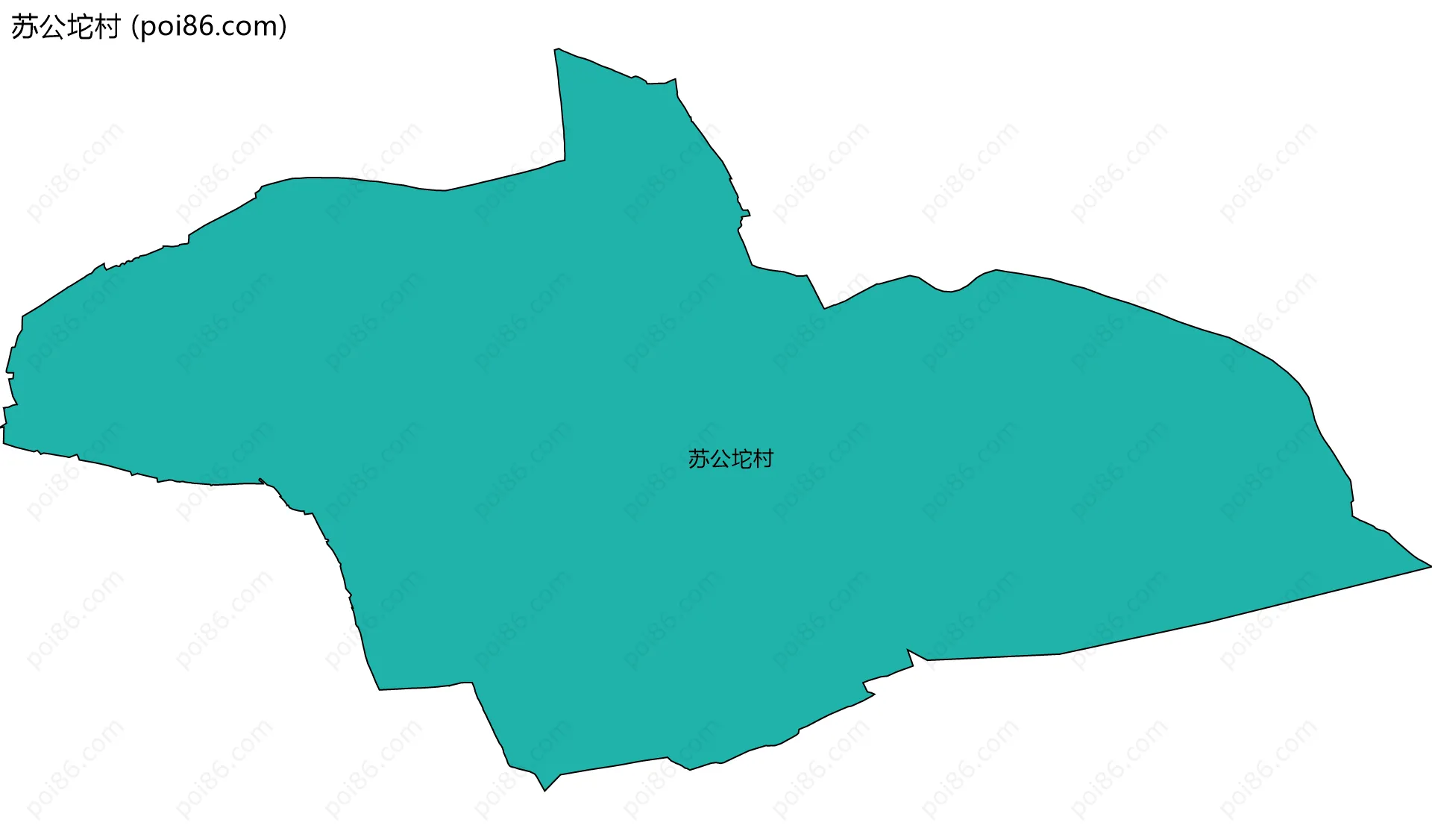 苏公坨村边界地图