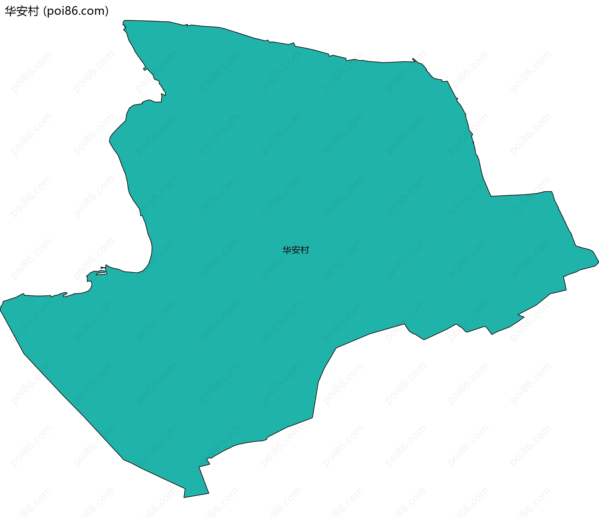 华安村边界地图