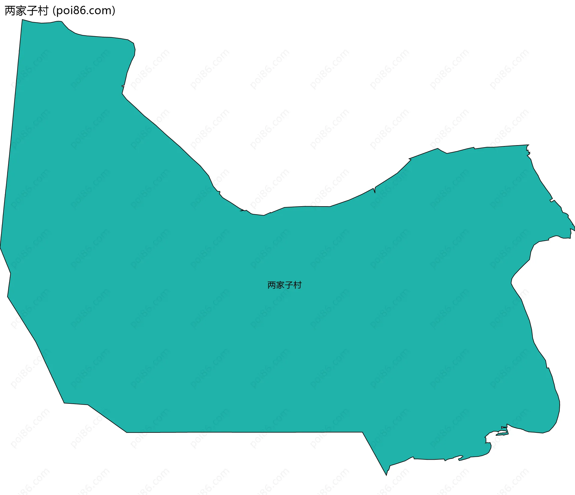 两家子村边界地图