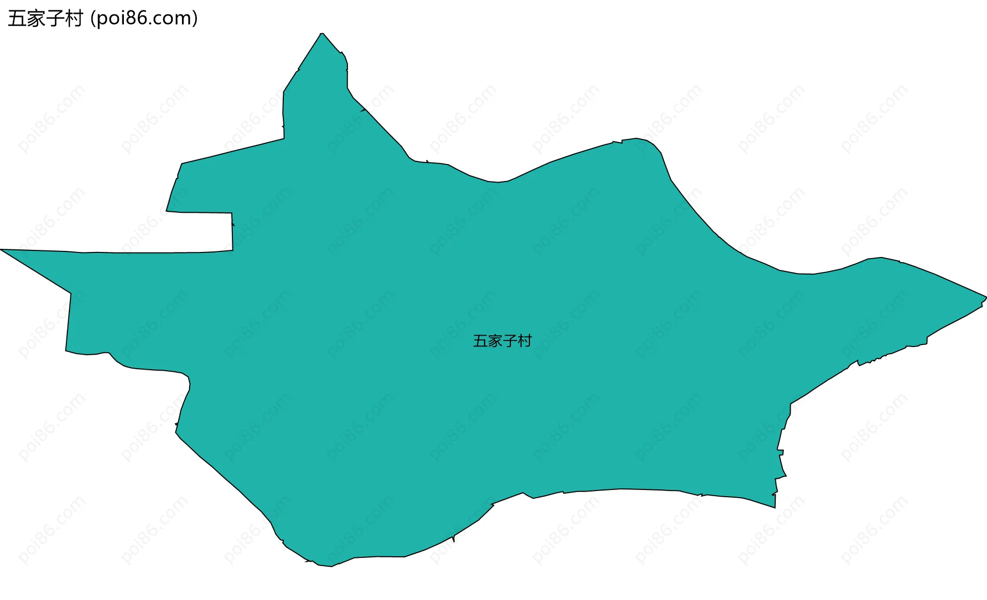 五家子村边界地图