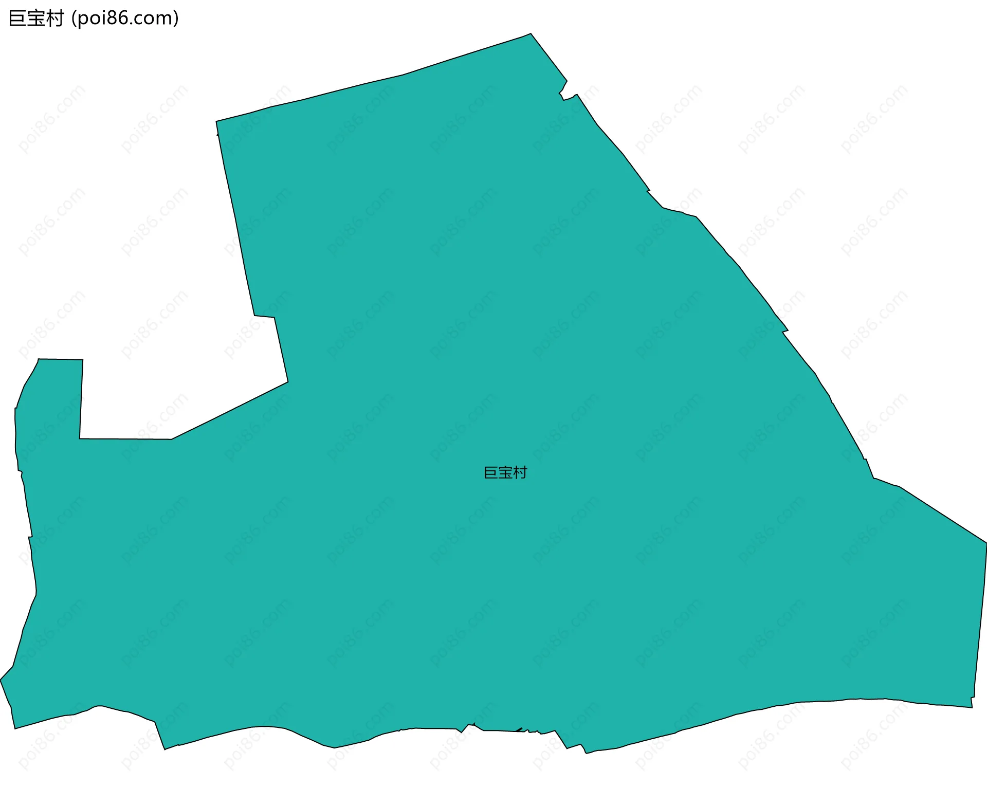 巨宝村边界地图
