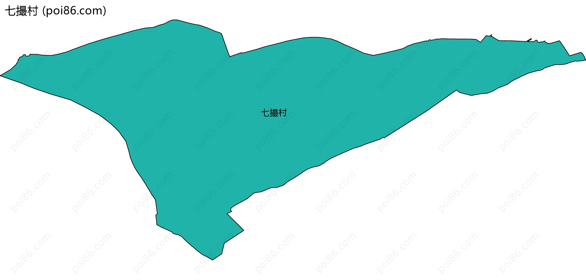 七撮村边界地图