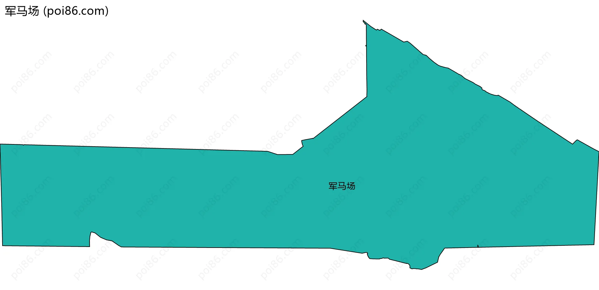 军马场边界地图