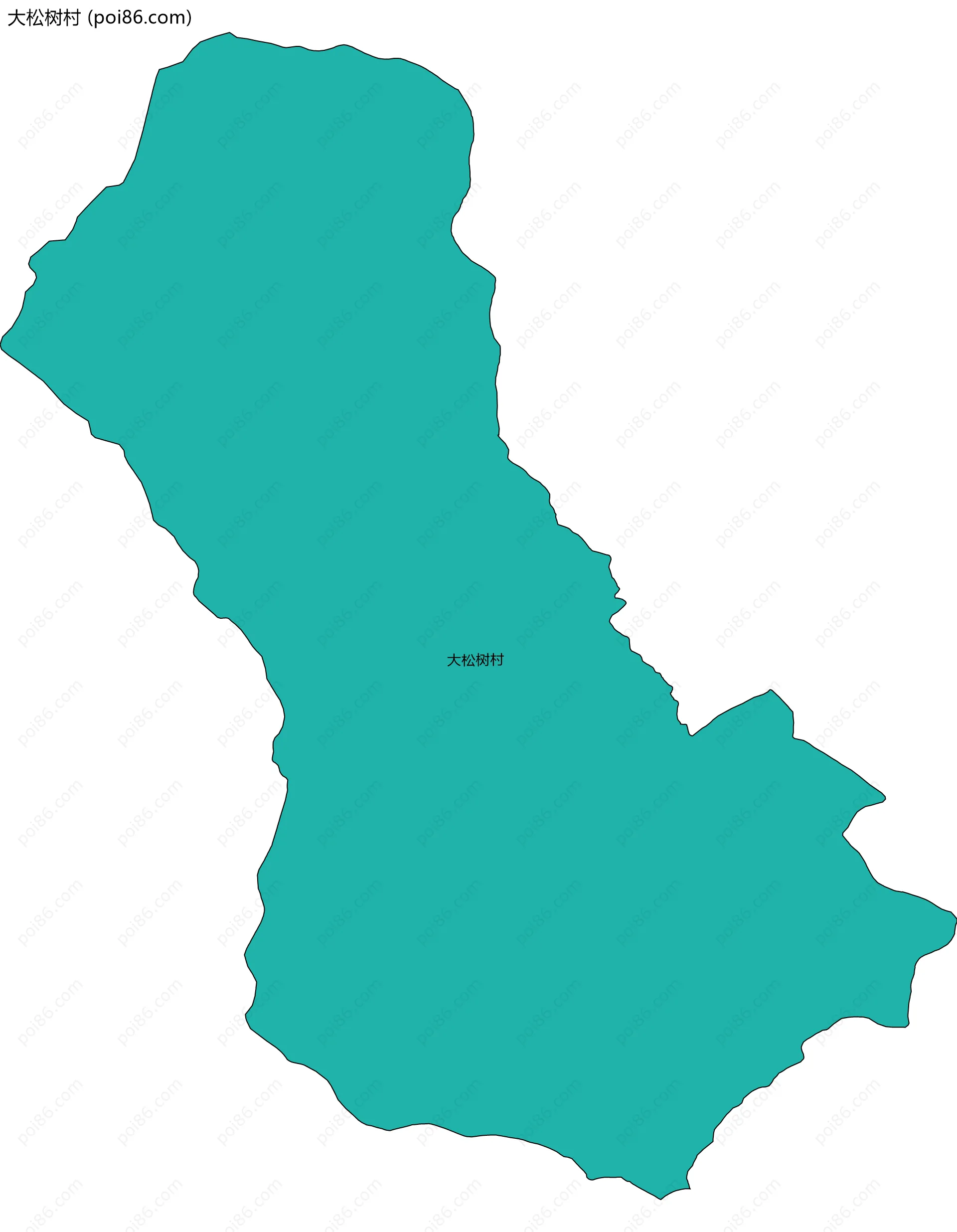 大松树村边界地图