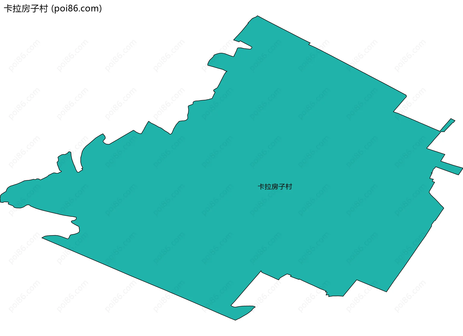 卡拉房子村边界地图