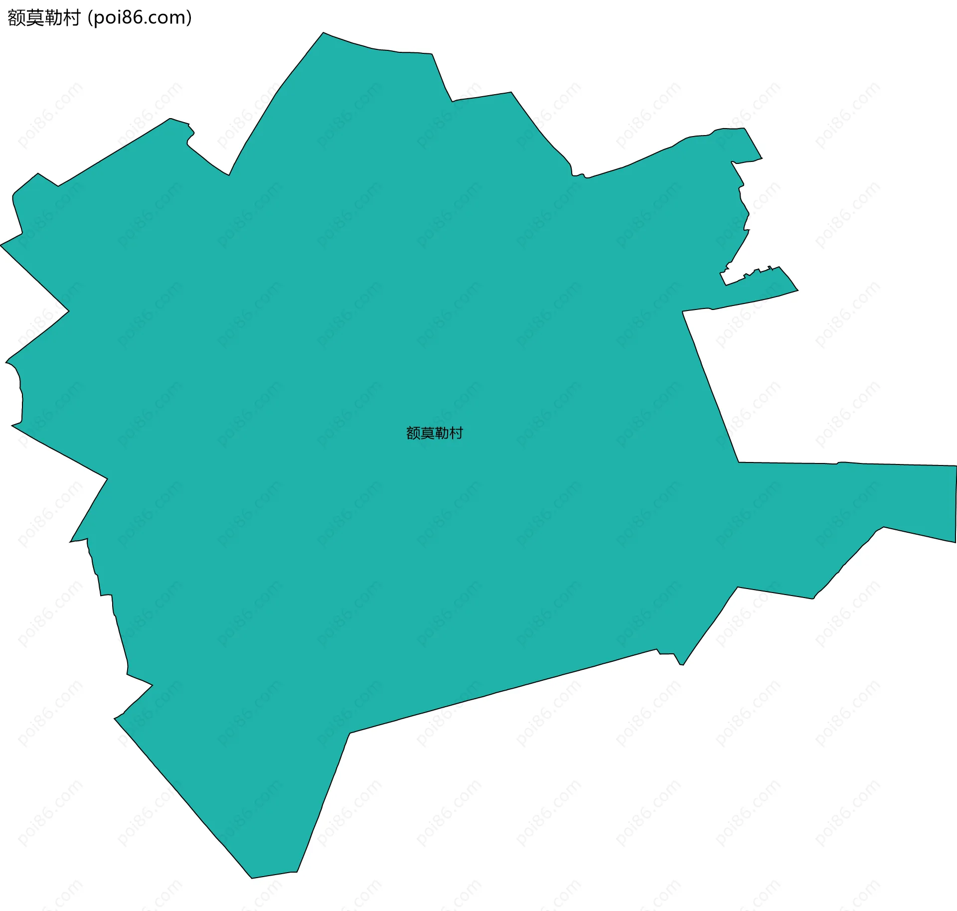 额莫勒村边界地图