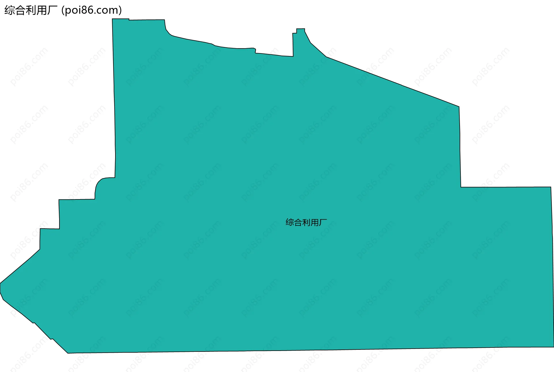 综合利用厂边界地图