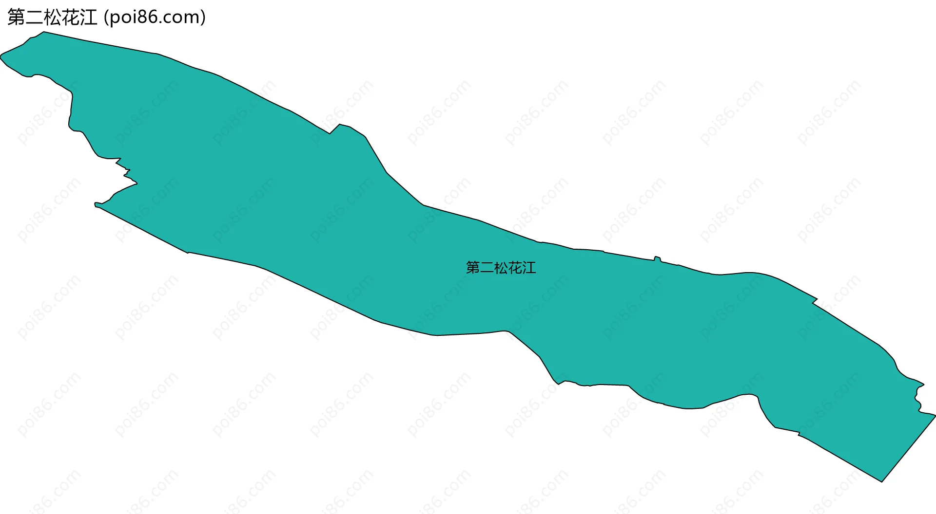第二松花江边界地图