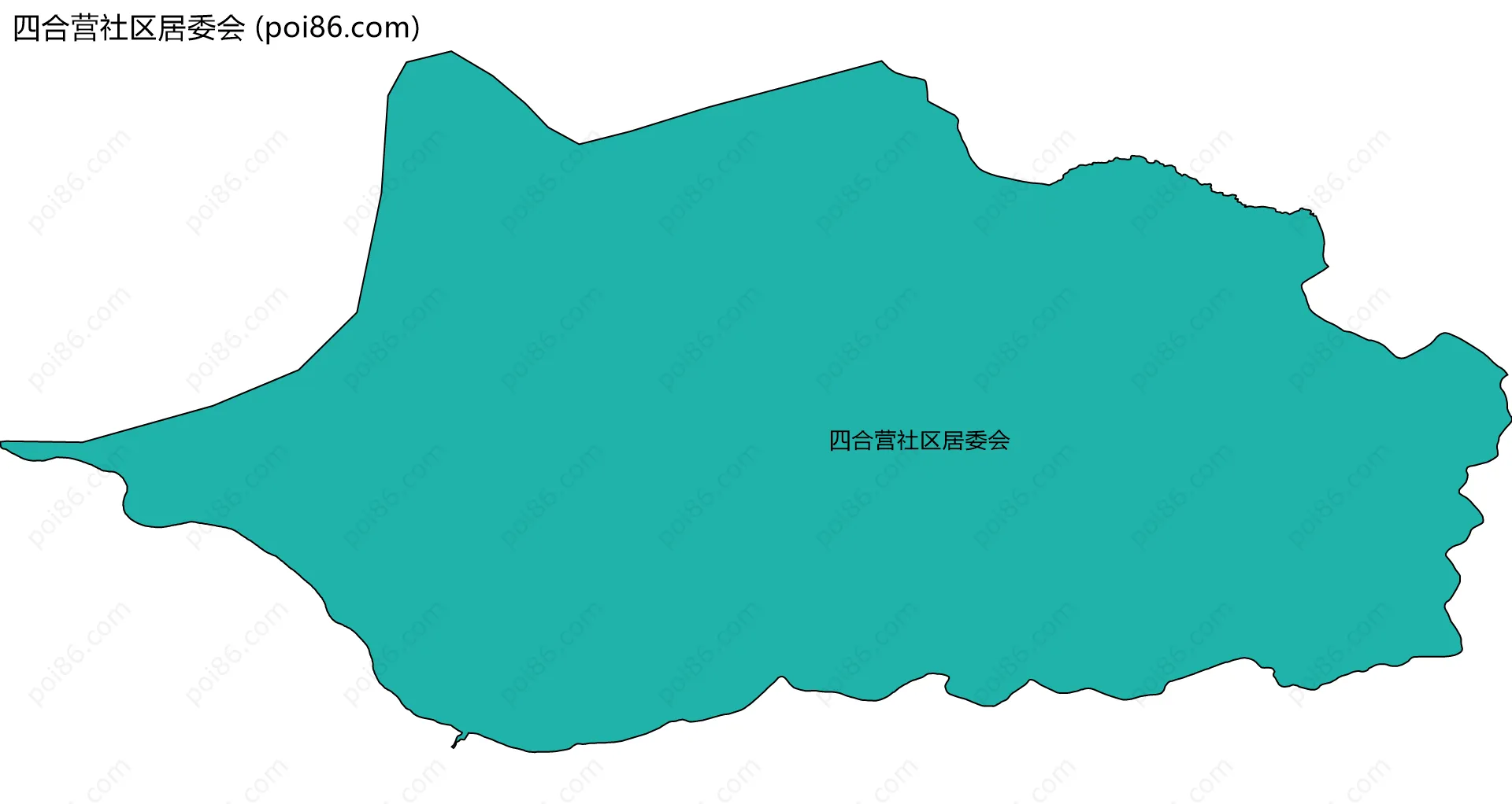 四合营社区居委会边界地图