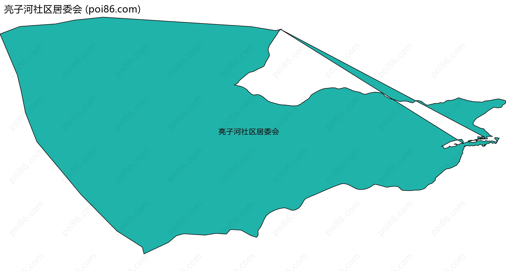 亮子河社区居委会边界地图