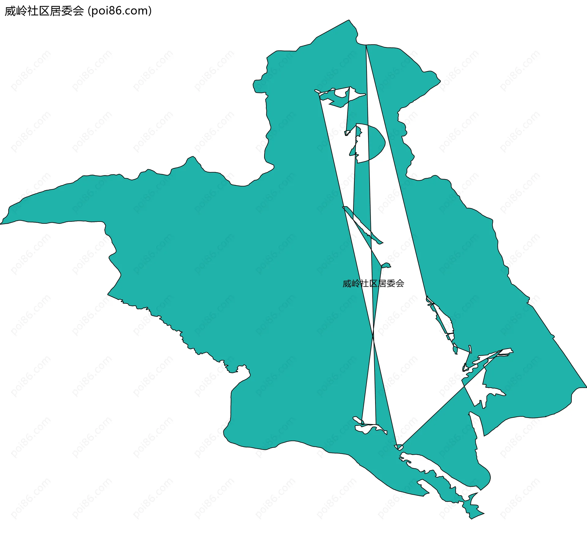 威岭社区居委会边界地图