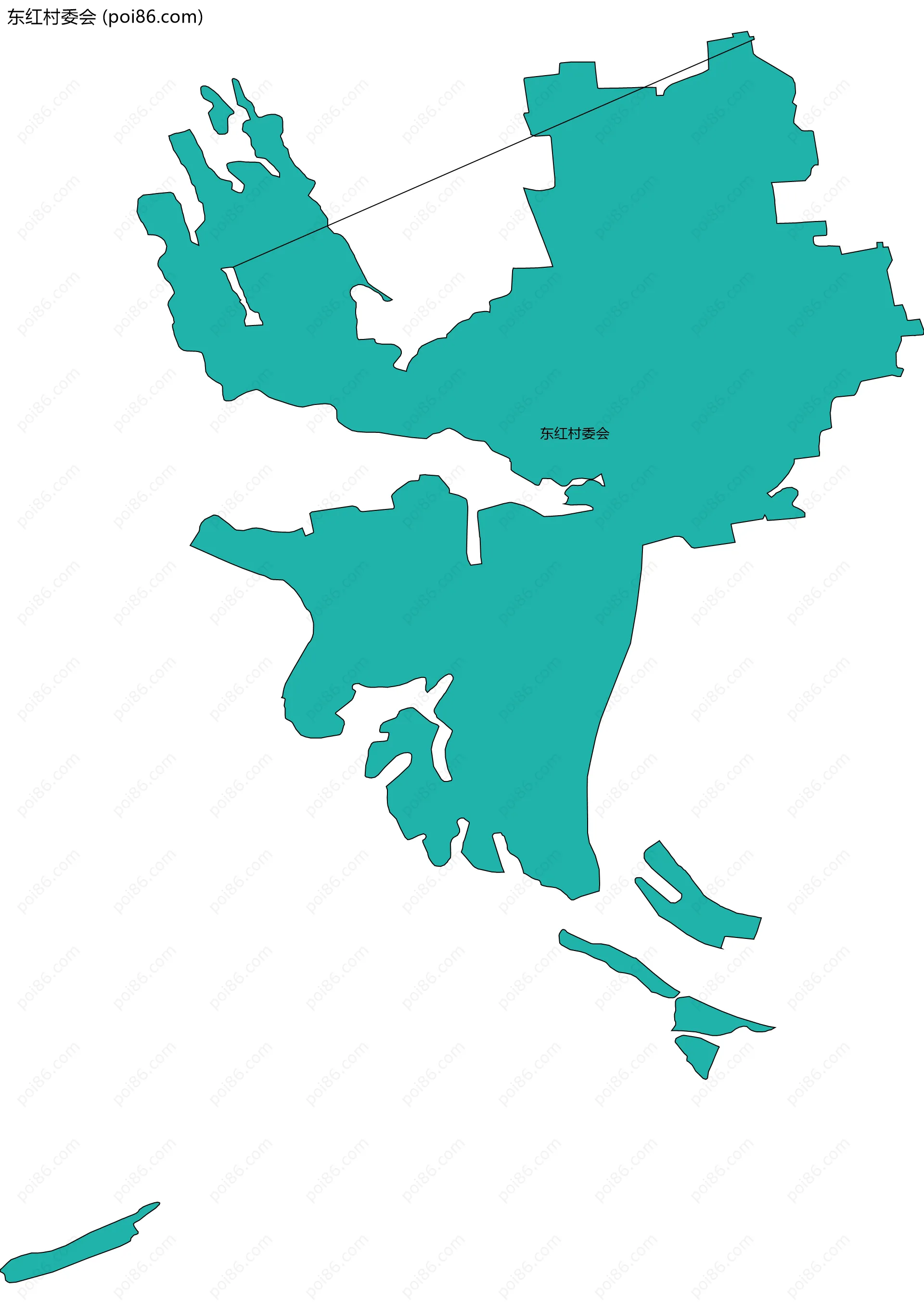 东红村委会边界地图