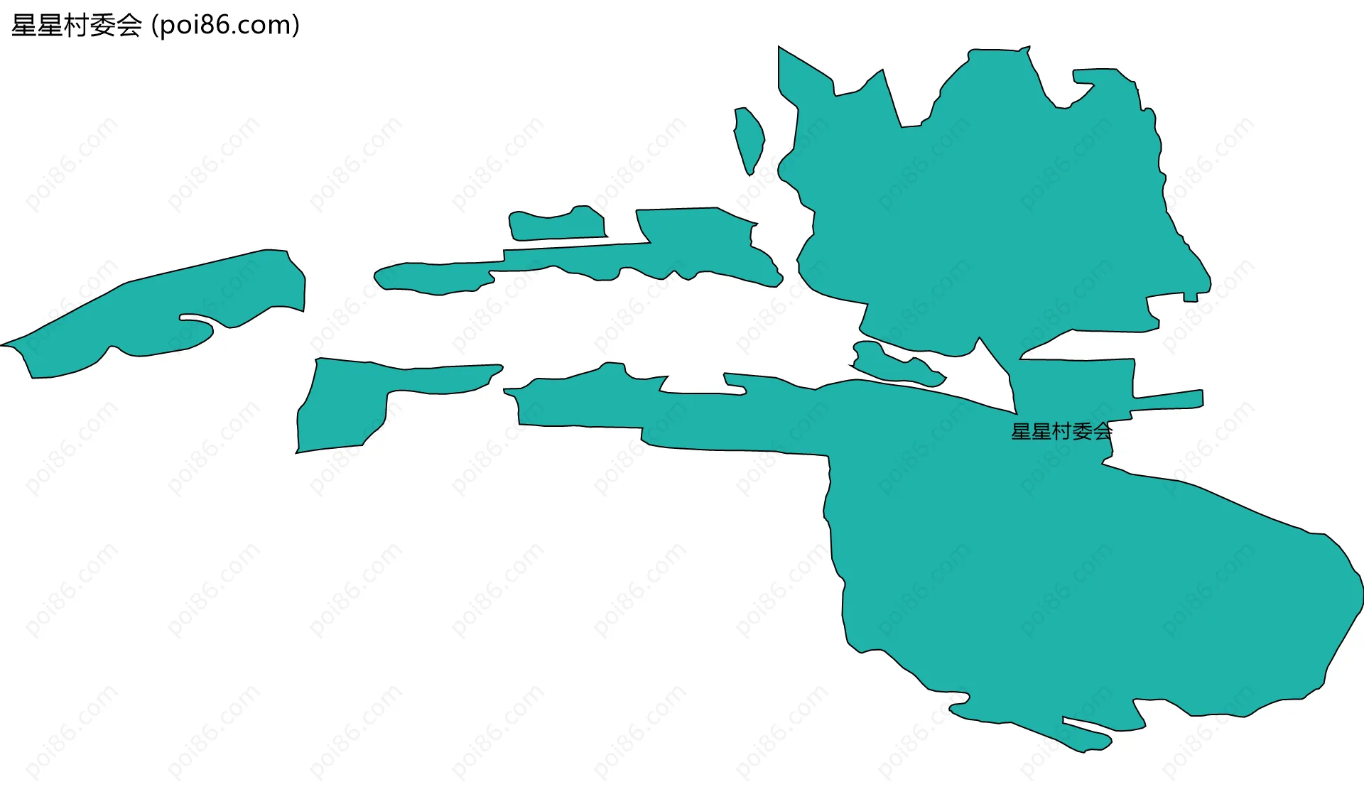 星星村委会边界地图