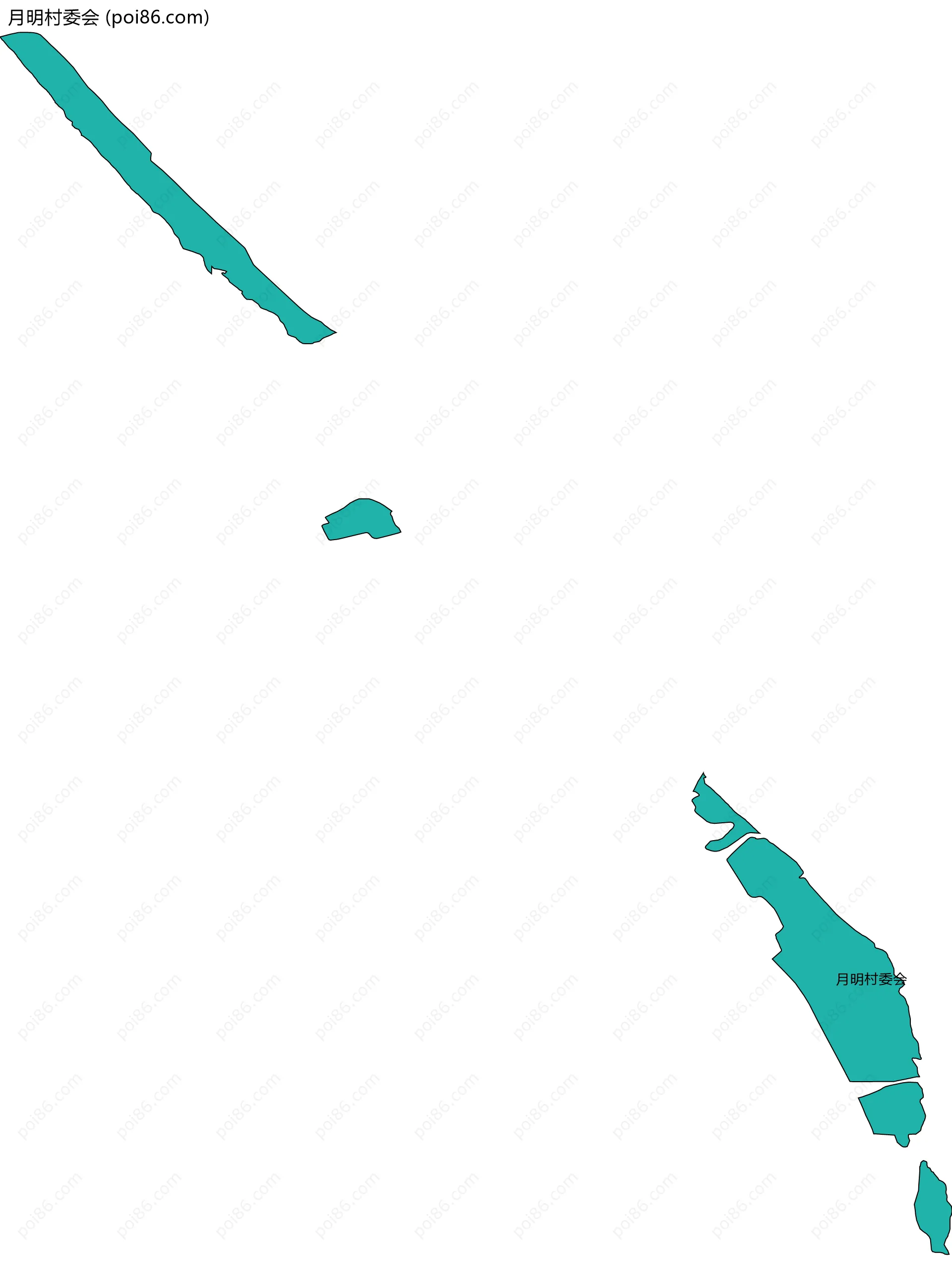 月明村委会边界地图