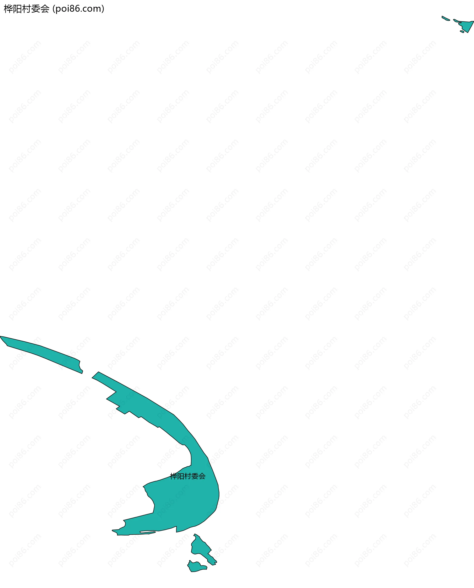 桦阳村委会边界地图