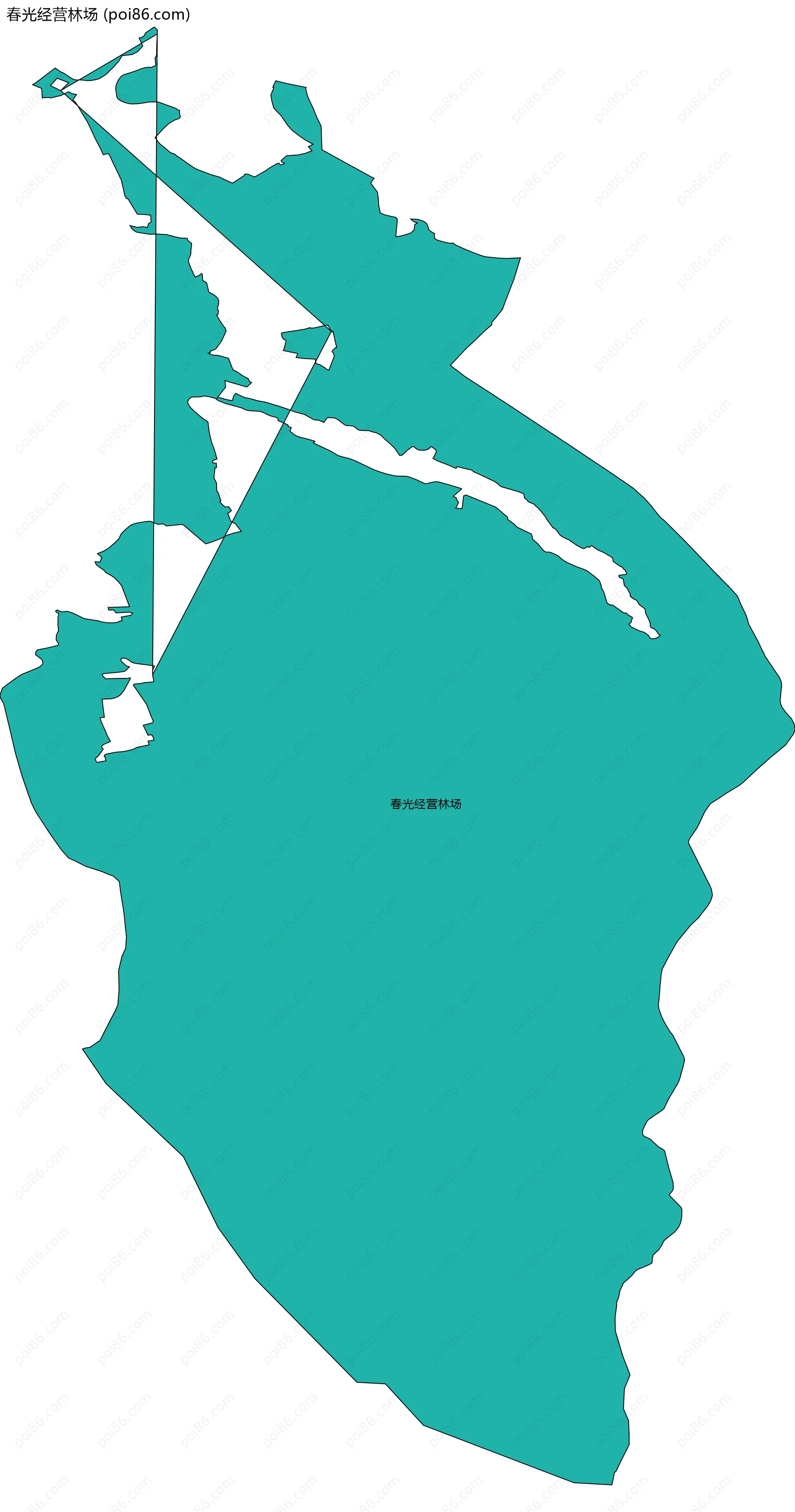 春光经营林场边界地图