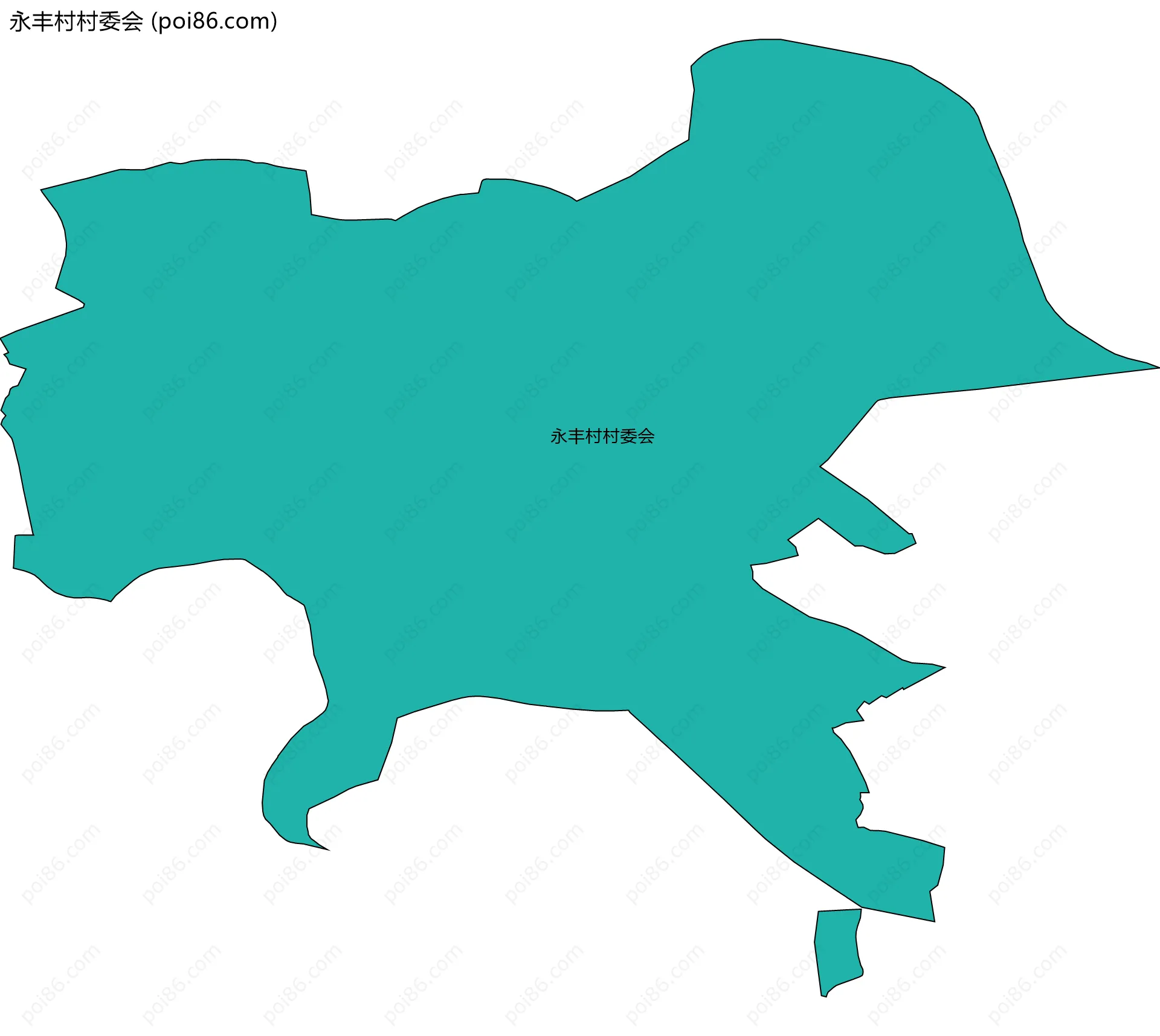 永丰村村委会边界地图