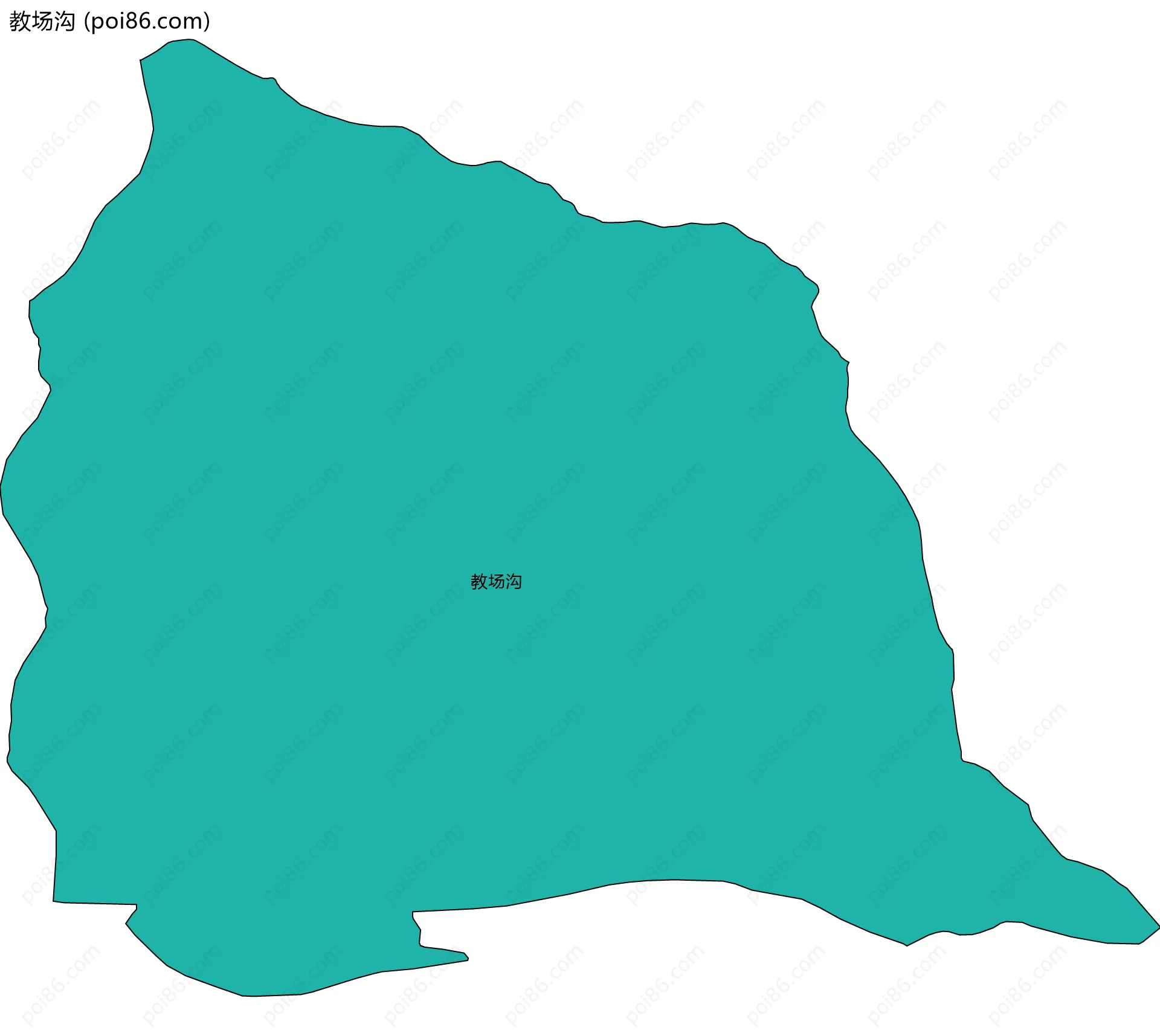 教场沟边界地图