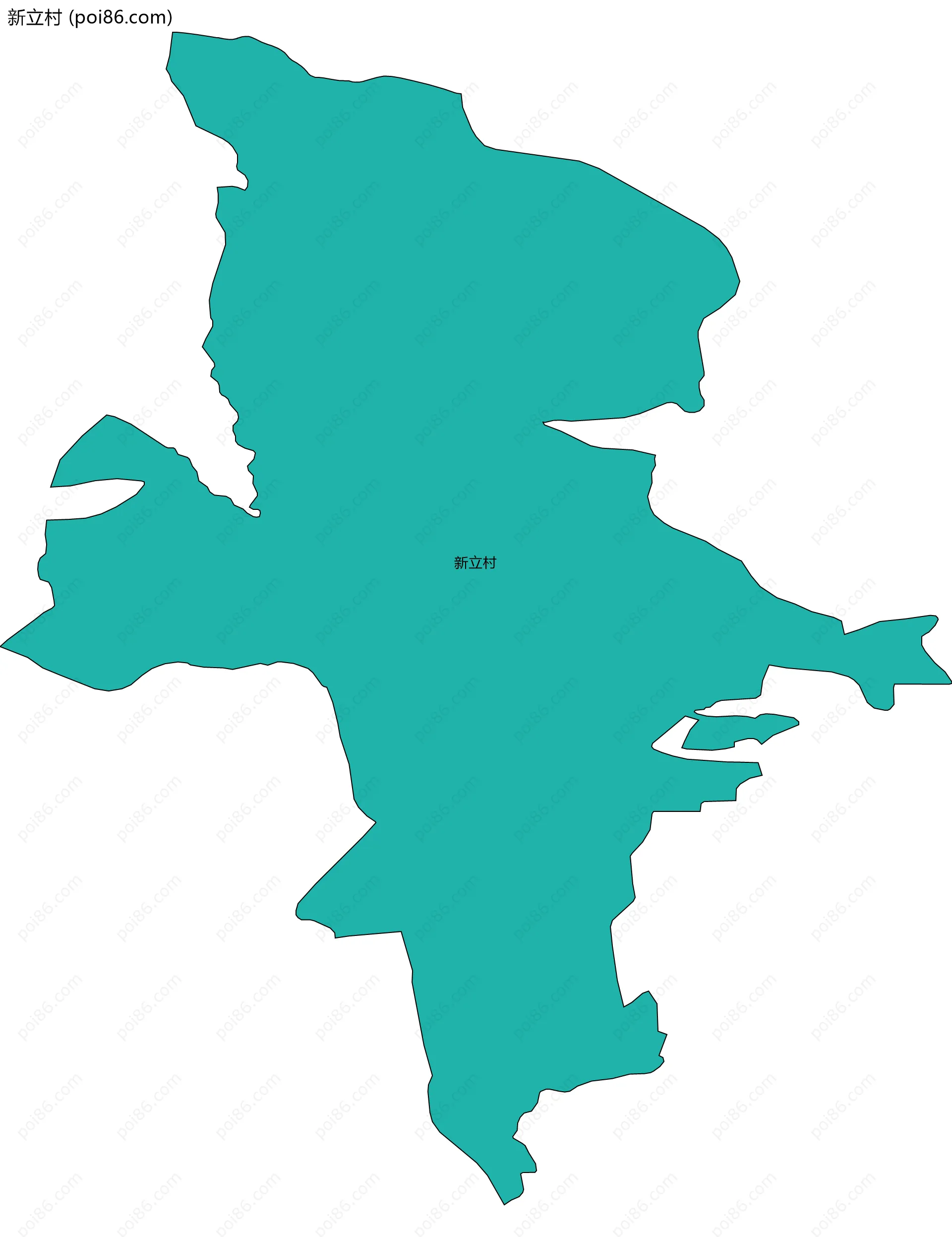 新立村边界地图